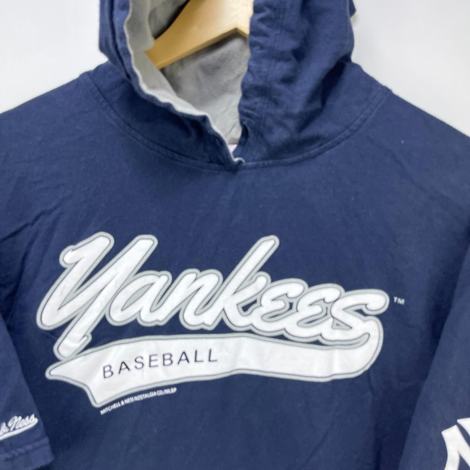 Mitchell & Ness Vintage Y2K New York Yankees Hooded Short Sleeve Shirt Large Size ONE SIZE - 3 Thumbnail