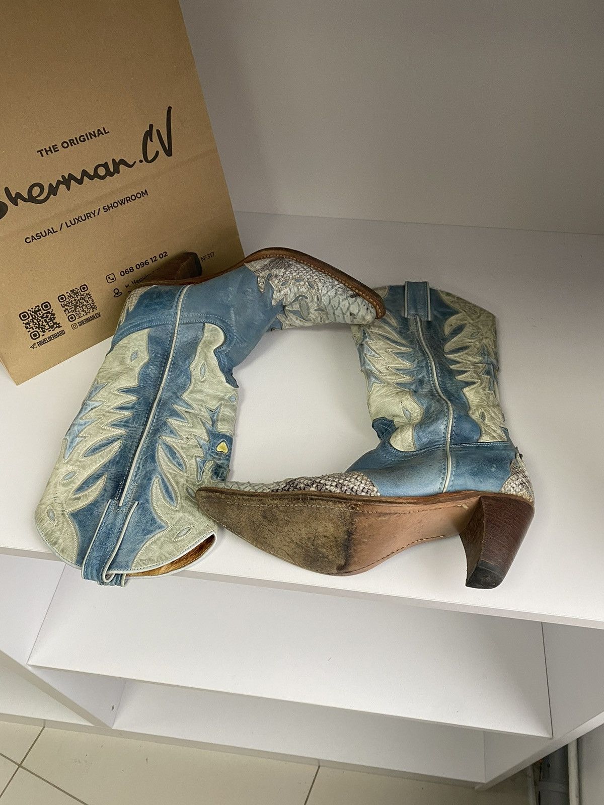 Sancho Boots × Vintage Vintage Sancho Cowboy Western Women’s Boots Size US 7 / IT 37 - 3 Thumbnail
