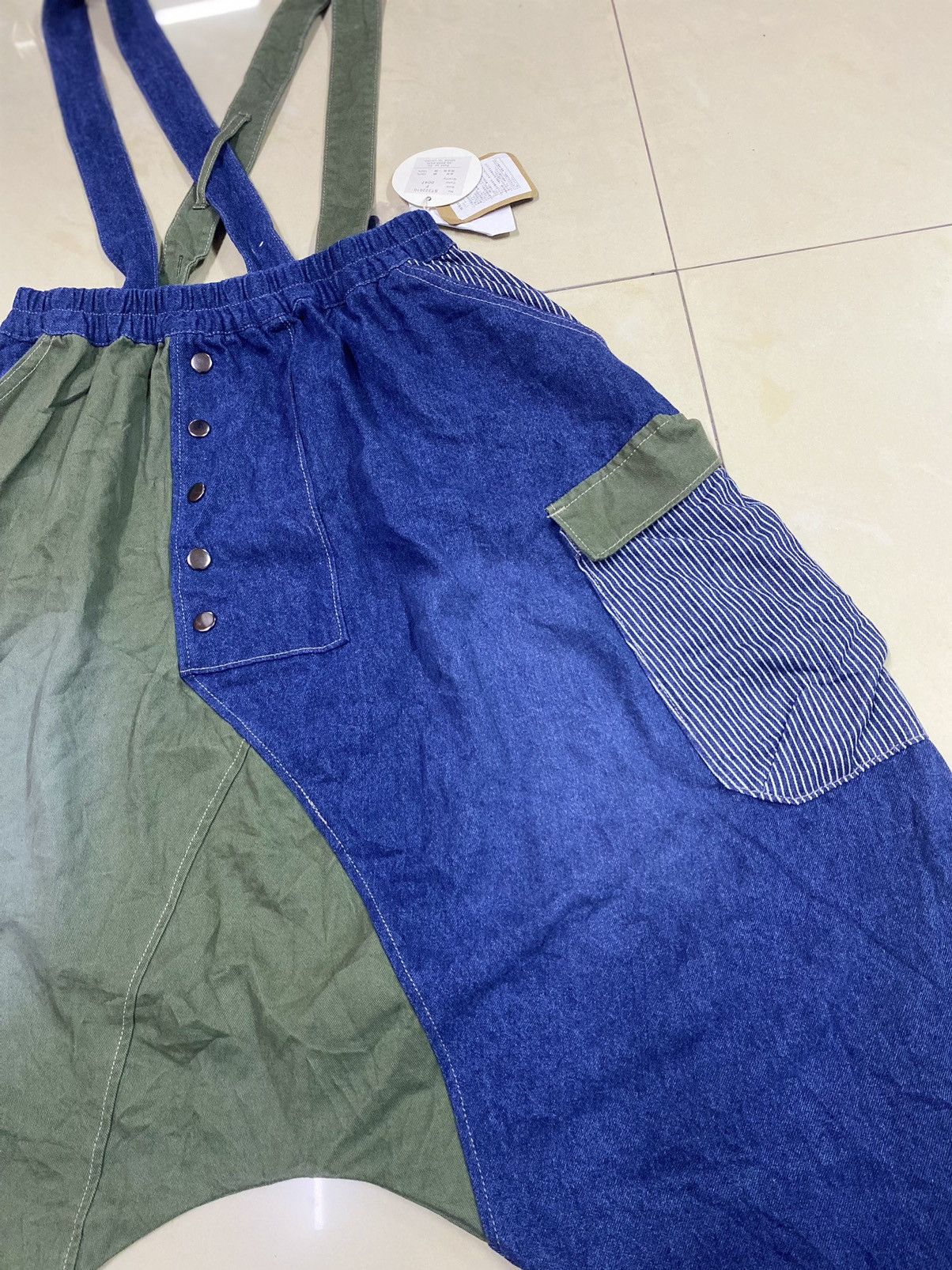 Japanese Brand Yohji Yamamoto Style 2 Tone Cropped Pants Size 26-36 Size US 36 / EU 52 - 3 Thumbnail