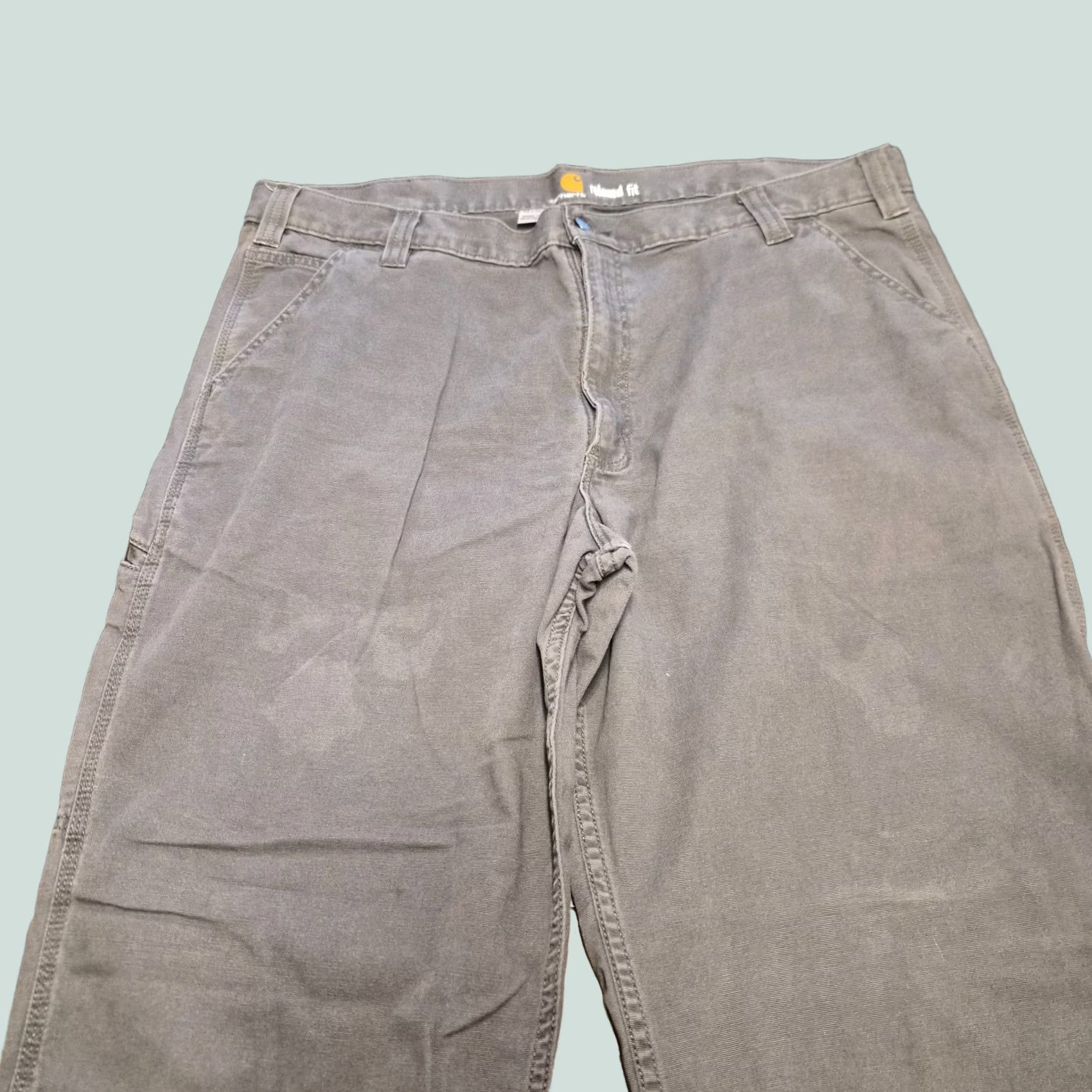Carhartt Carhartt Rugged Flex Pants Adult 42x32 Gray Canvas Relaxed Fit Workwear G147 Size US 42 / EU 58 - 1 Thumbnail