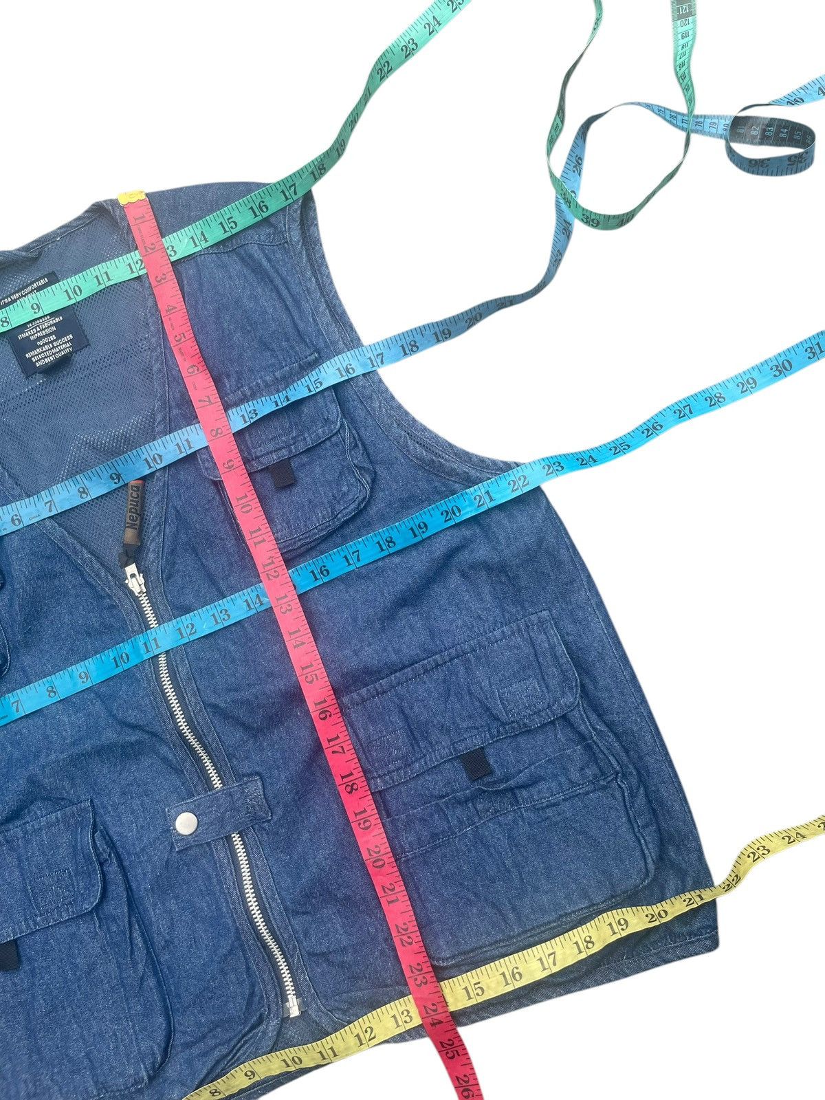 Japanese Brand Nepuca Denim Vest Size US L / EU 52-54 / 3 - 8 Thumbnail