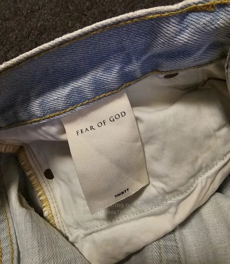 Fear of God Fear of God Light Blue Denim Jeans. Size US 30 / EU 46 - 6 Thumbnail