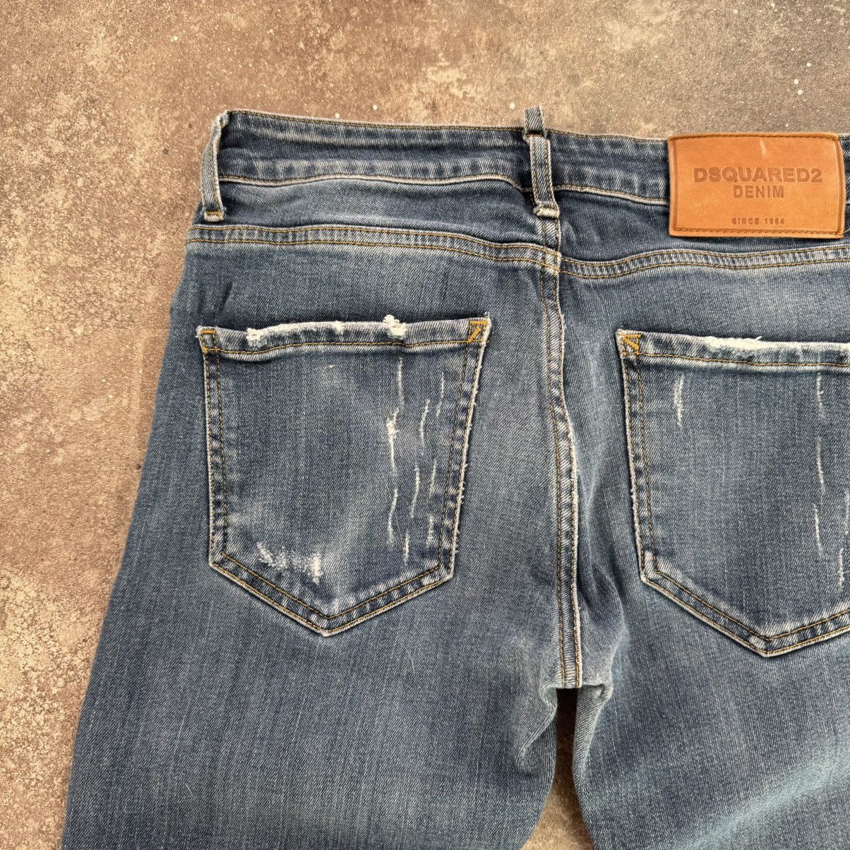 Dsquared2 × Vintage DSQUARED2 Distressed Denim Y2K Jeans Size 28" / US 6 / IT 42 - 12 Thumbnail