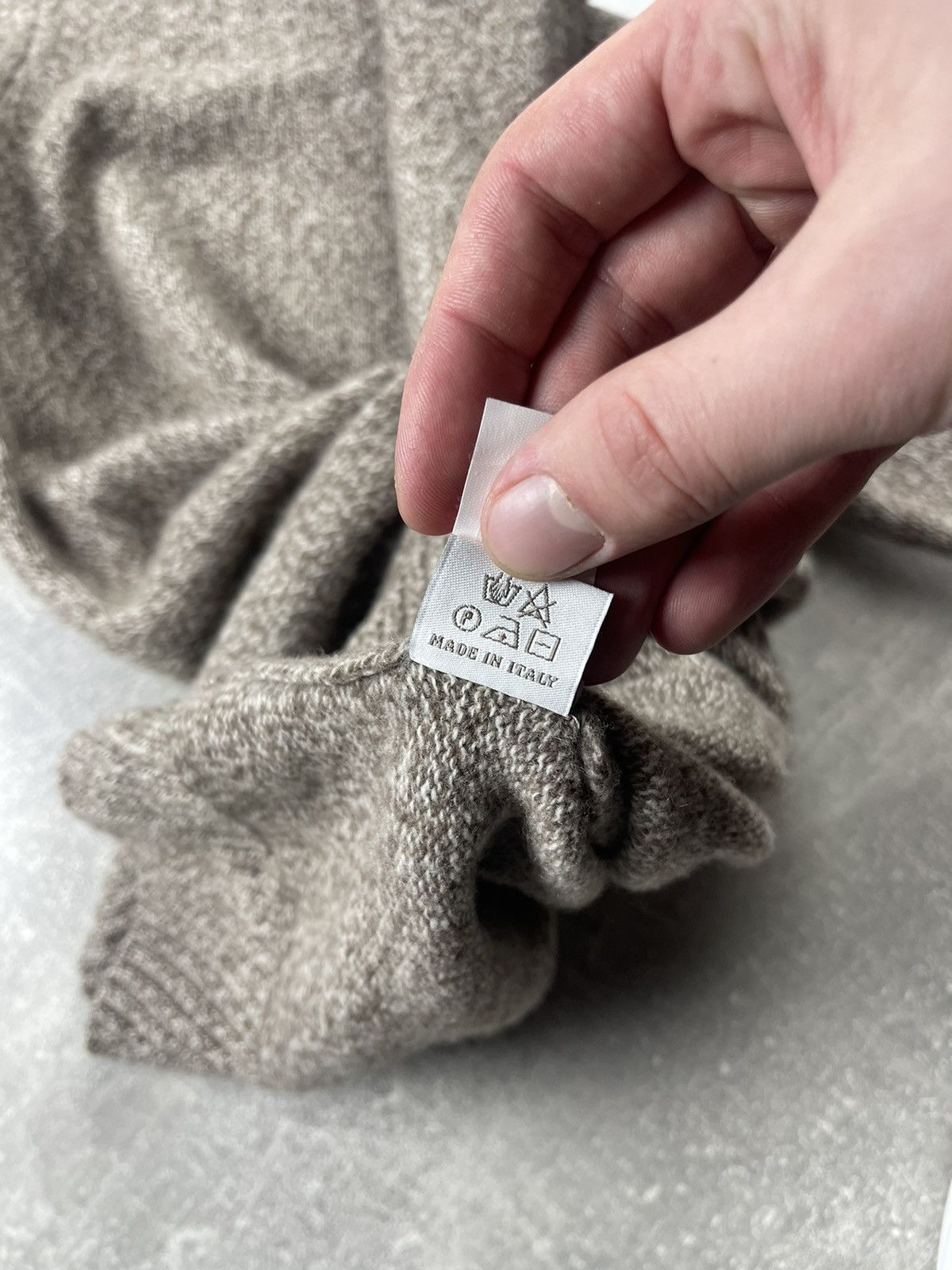 Borriello Napoli Borrelli Napoli Superfine Merino Wool Cashmere Sweater Taupe Size US S / EU 44-46 / 1 - 8 Thumbnail
