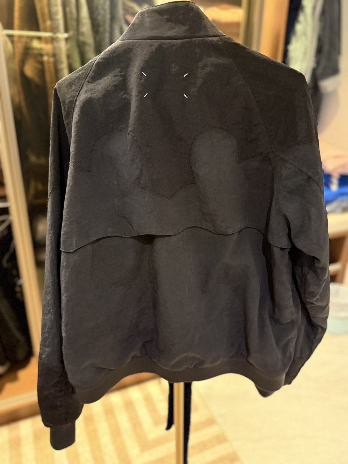 Maison Margiela Maison Margiela black yoke Crinkled Nylon bomber Jacket Size US M / EU 48-50 / 2 - 3 Thumbnail