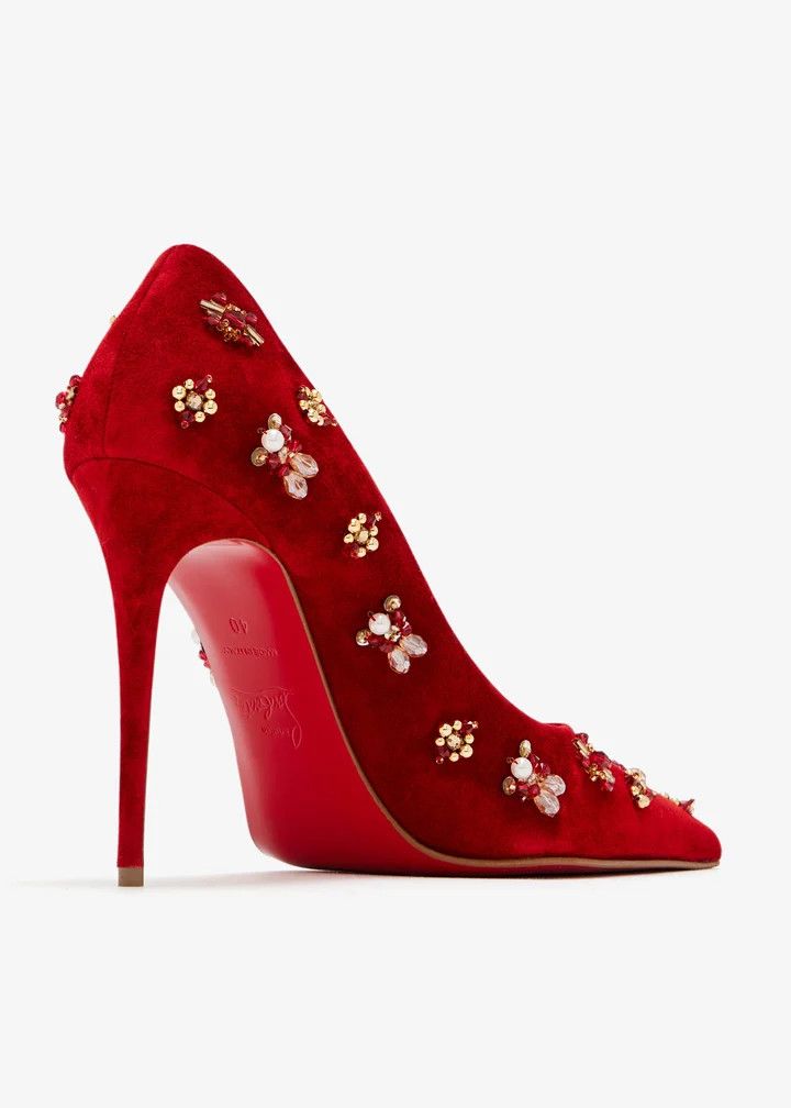 Christian Louboutin os11x0126 Mix Kate Pumps in Red Size US 9 / IT 39 - 3 Thumbnail