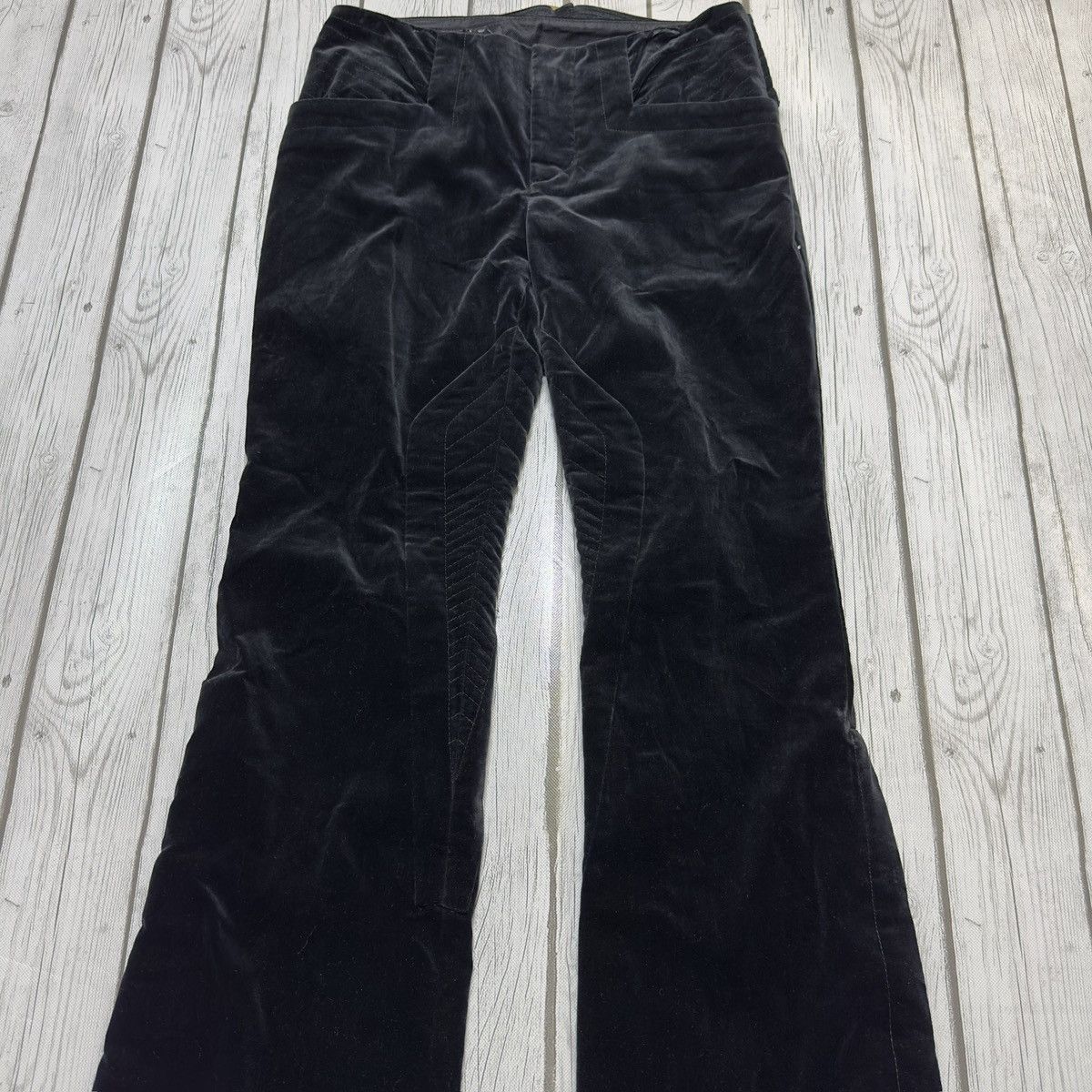 Gucci Gucci velvet buckle back pants Size 28" / US 6 / IT 42 - 3 Thumbnail