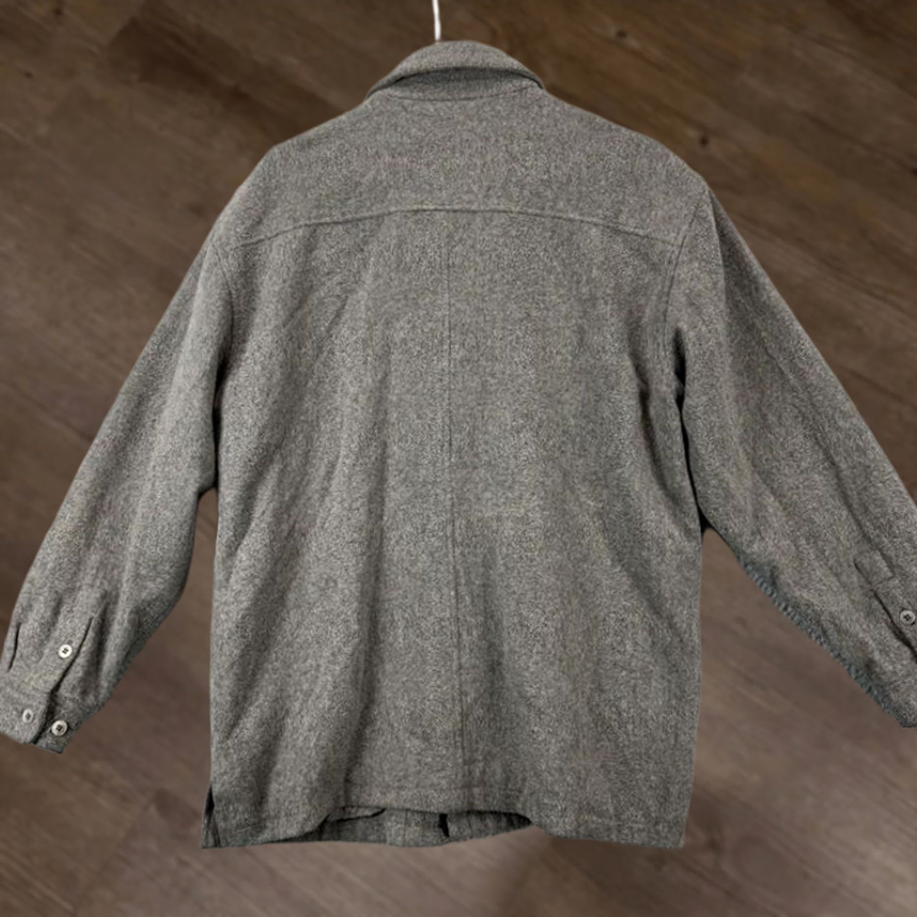Vintage Grant Thomas Wool Nylon Blend Full Zip Jacket Adult Medium Grey Collared Mens Size US M / EU 48-50 / 2 - 1 Thumbnail