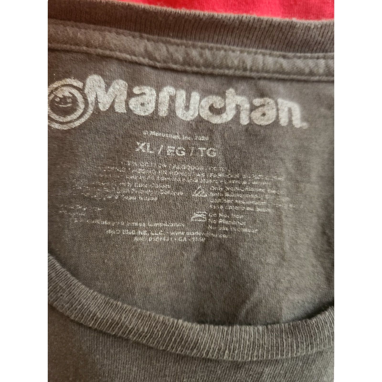 Vintage MARUCHAN INSTANT LUNCH T-SHIRT CREW NECK SHORT SLEEVE XL Gray Cotton Logo Men Regular VINTAGE No Size US XL / EU 56 / 4 - 2 Thumbnail