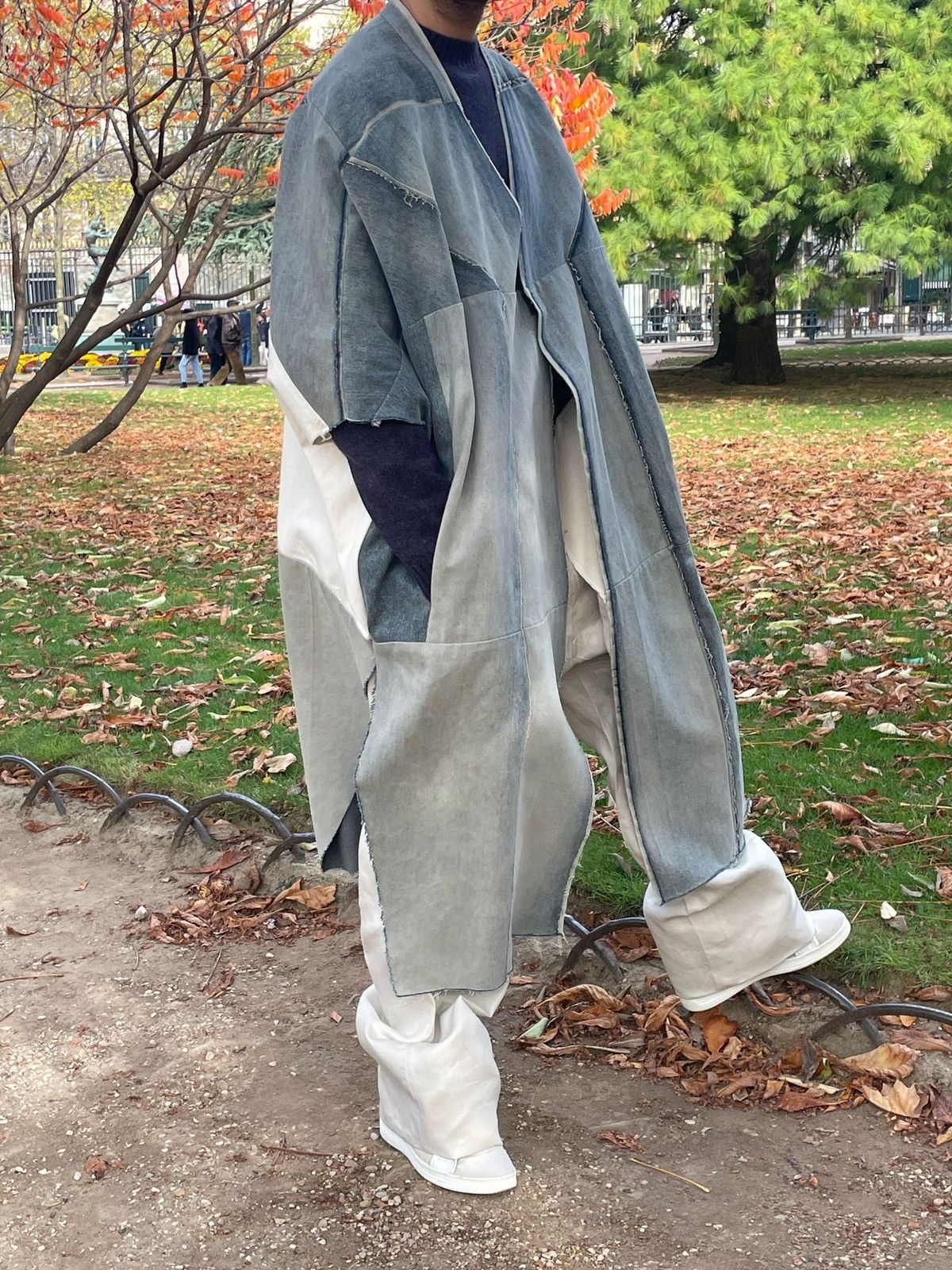 Rick Owens SS22 Fogachine Denim Cloack Size US M / EU 48-50 / 2 - 10 Thumbnail