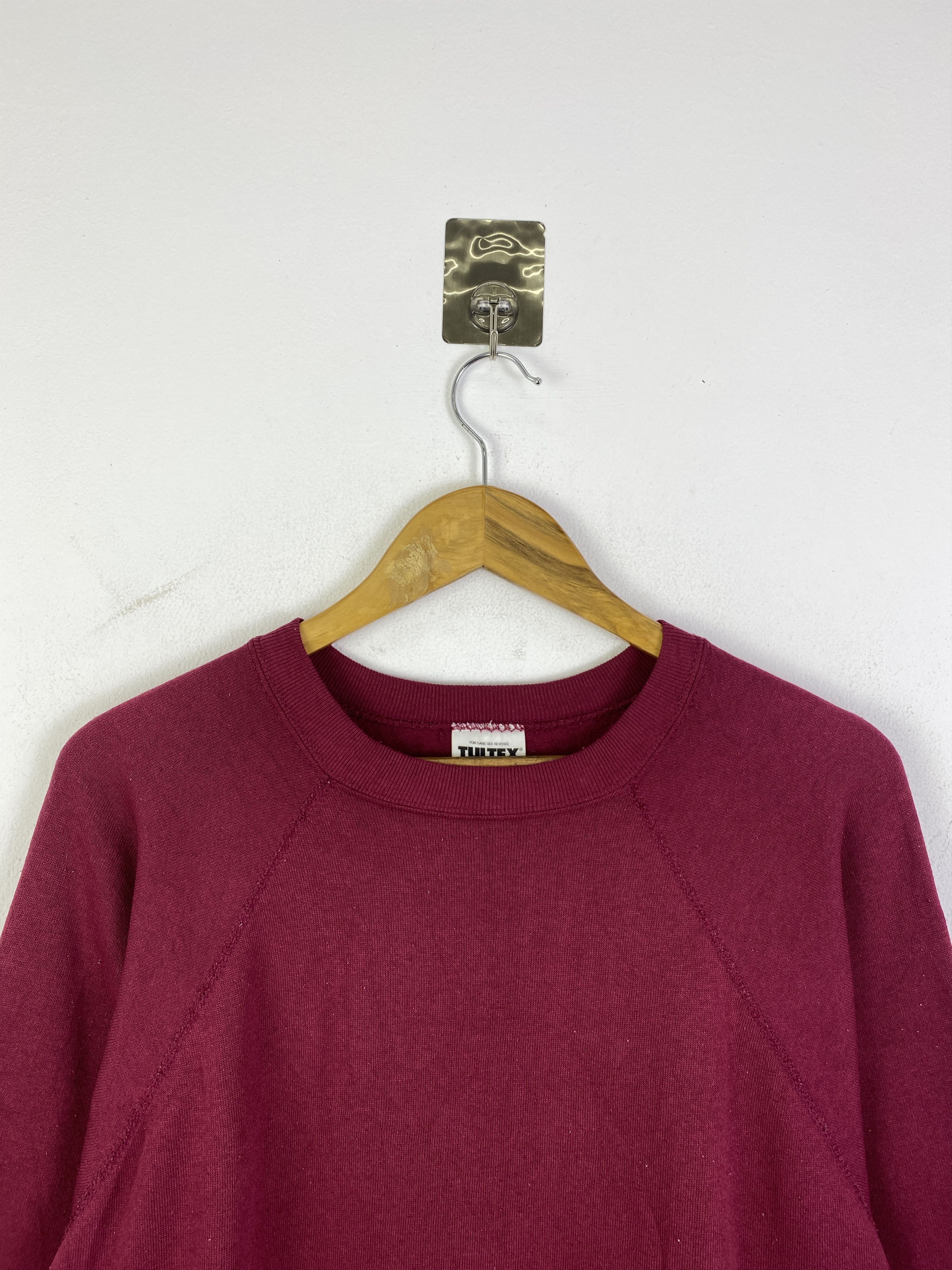 Vintage Vintage 90s Tultex Plain Pullover Sweatshirt SH0283 Size US XL / EU 56 / 4 - 2 Thumbnail