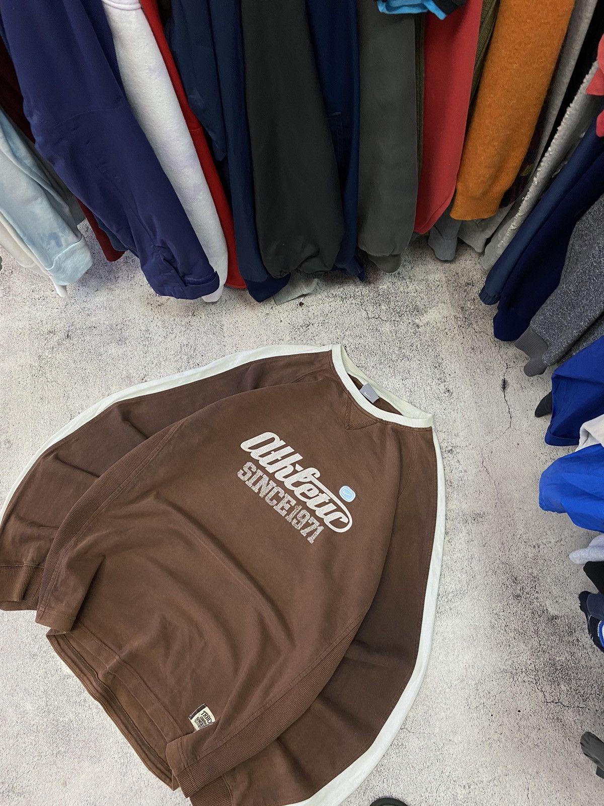 Nike × Vintage NIKE VINTAGE BROWN LONG SLEEVE FADED #19 JAPANESE Size US L / EU 52-54 / 3 - 6 Thumbnail