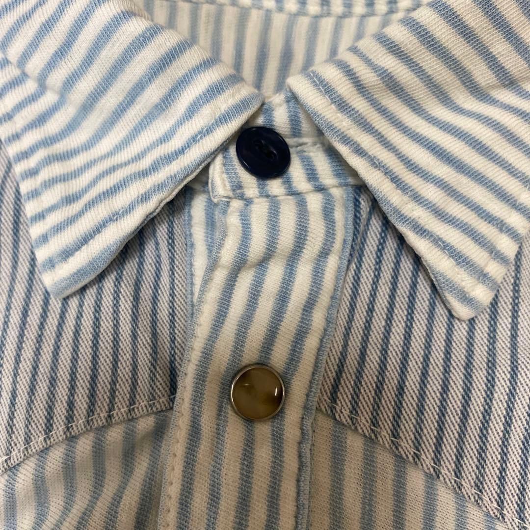 Kapital KAPITAL Polo Shirt Blue Stripe Size US S / EU 44-46 / 1 - 9 Thumbnail