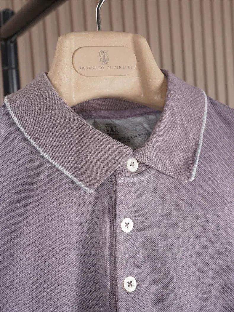 Brunello Cucinelli Brunello Cucinelli Men's Polo Special Offer Size US S / EU 44-46 / 1 - 3 Thumbnail