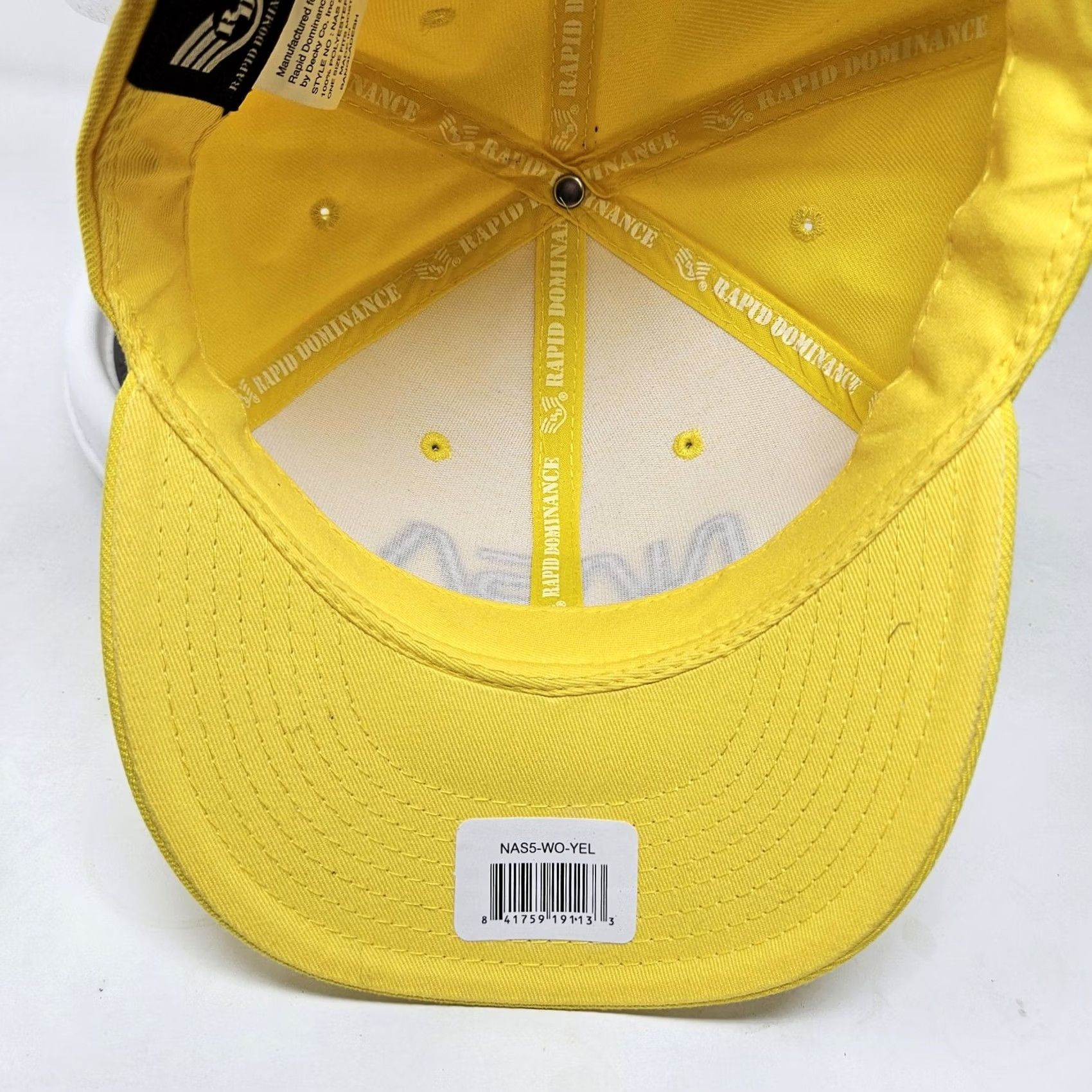 NASA Rapid Dominance NASA Hat Cap Snap Back Mens One Size Yellow Embroidered Space Vintage No Size ONE SIZE - 6 Thumbnail