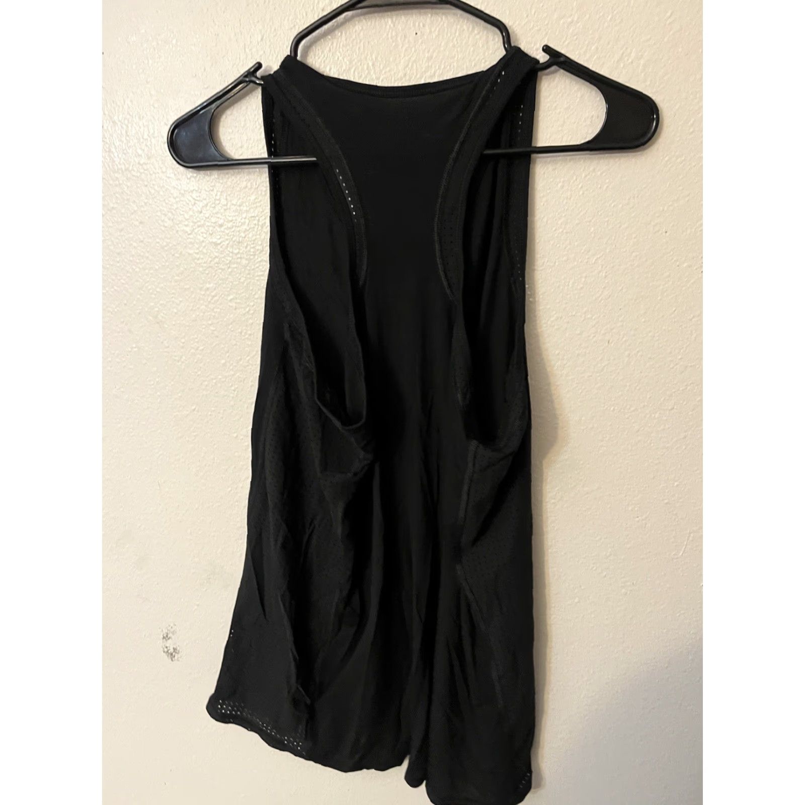 Avia Avia Tank Women's L Black Polyester Blend Breathable Sports Performance Pullover Racerback Short Sleeve Activewear Gym & Training Summer Size L / US 10 / IT 46 - 2 Thumbnail