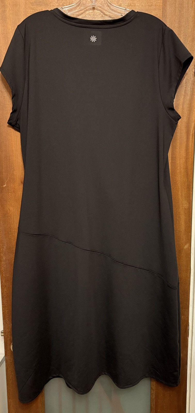 Athleta Athleta Women’s Plus Black Nectar Faux Wrap Jersey Dress Size XXL / US 16-18 / IT 52-54 - 4 Thumbnail