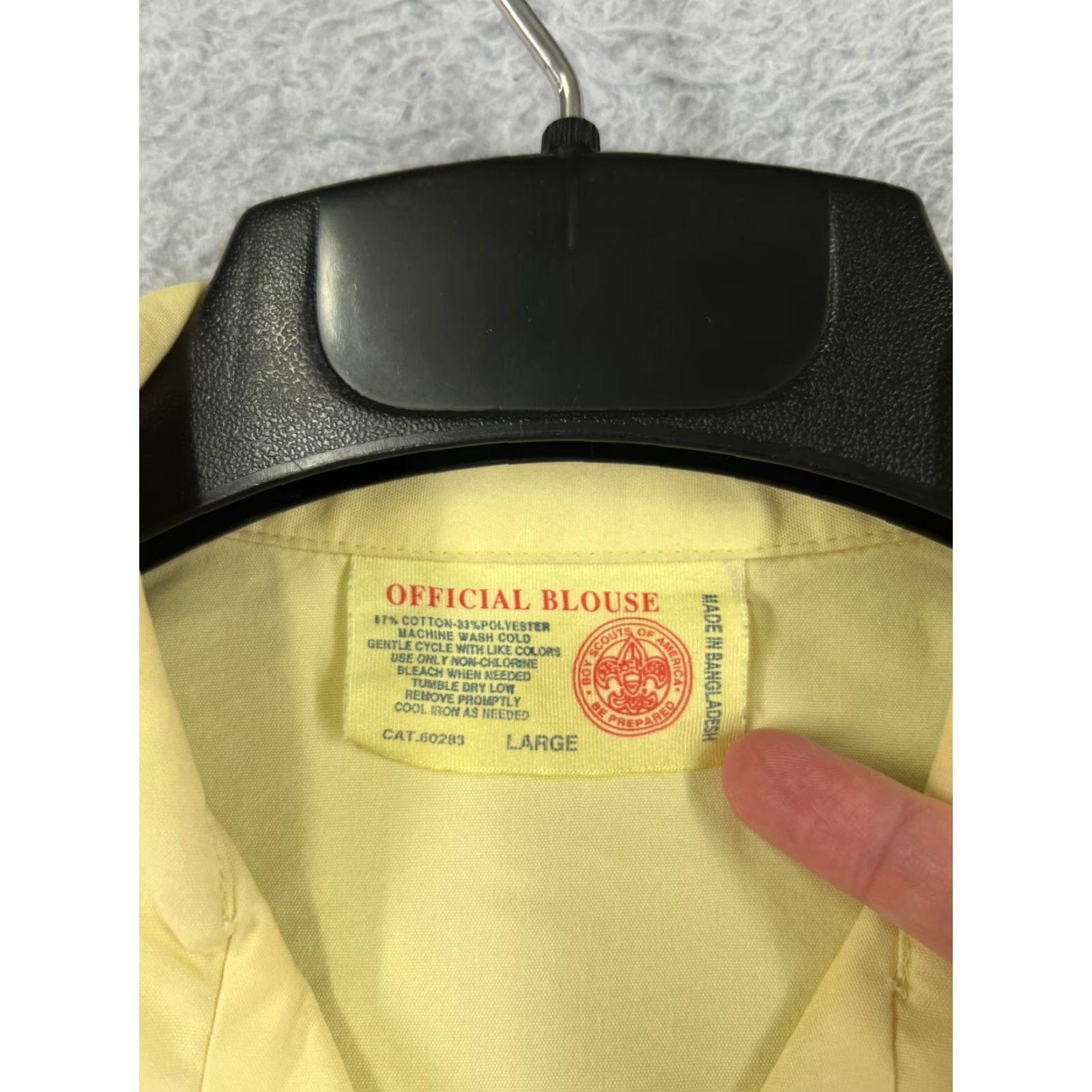 Vintage VINTAGE Boy Scouts of America Shirt Womens 14 Yellow Official Blouse Button Up US Made Womens Size XL / US 12-14 / IT 48-50 - 7 Thumbnail