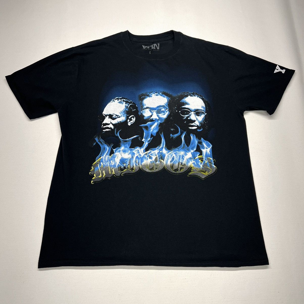 Rap Tees Migos Tee Shirt Black Rap YRN Takeoff Offset Hip Hop Graphic Size US L / EU 52-54 / 3 - 1 Thumbnail