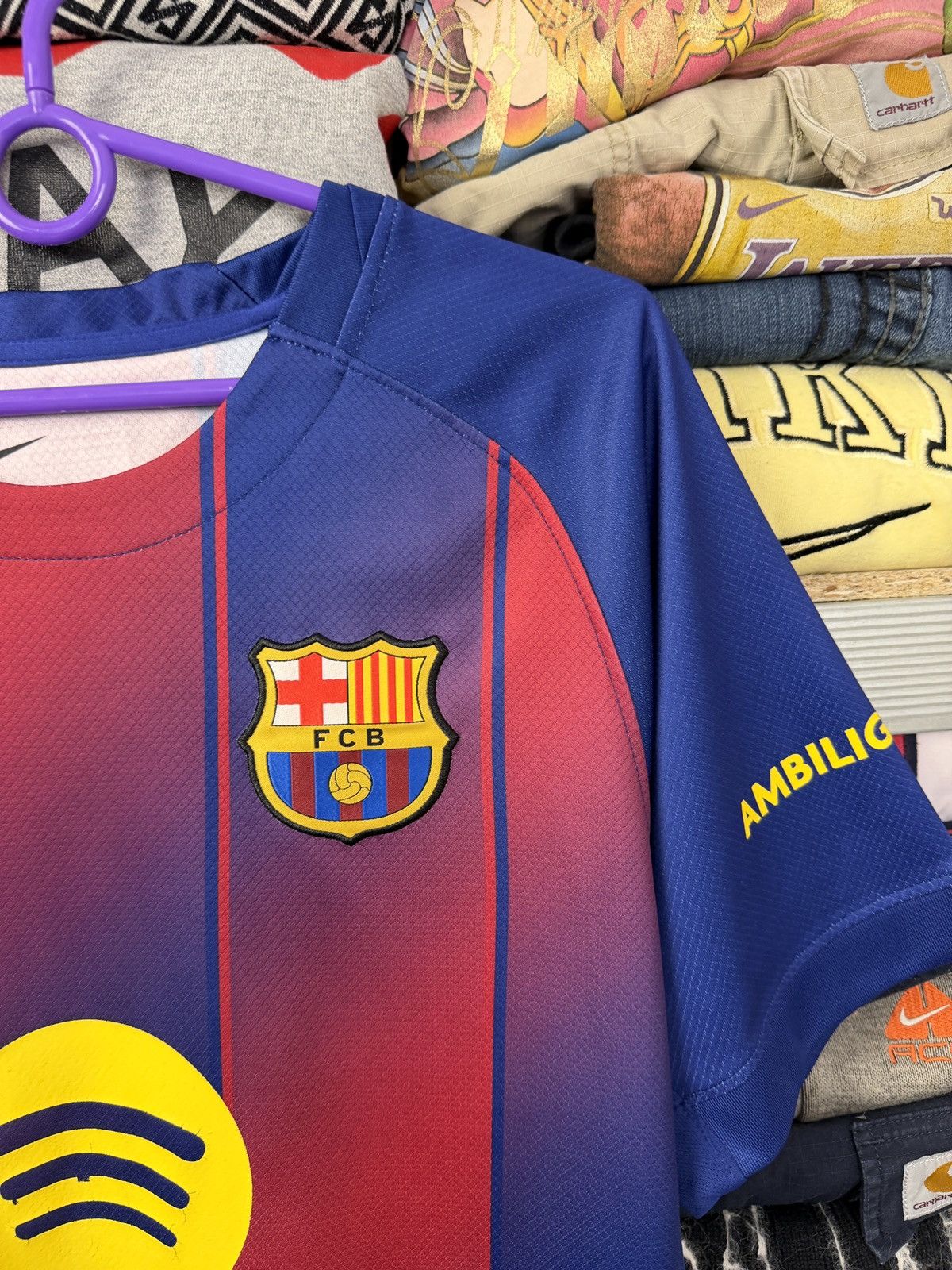 Nike Nike FCB Barcelona Football Tee jersey Size US L / EU 52-54 / 3 - 5 Thumbnail