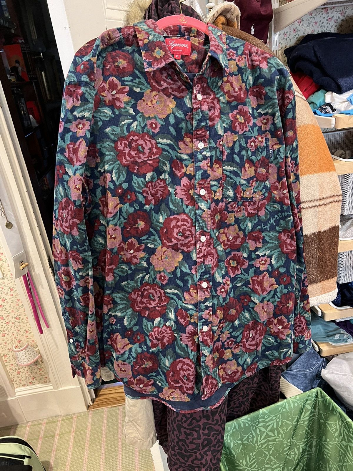 Supreme corduroy shirt online