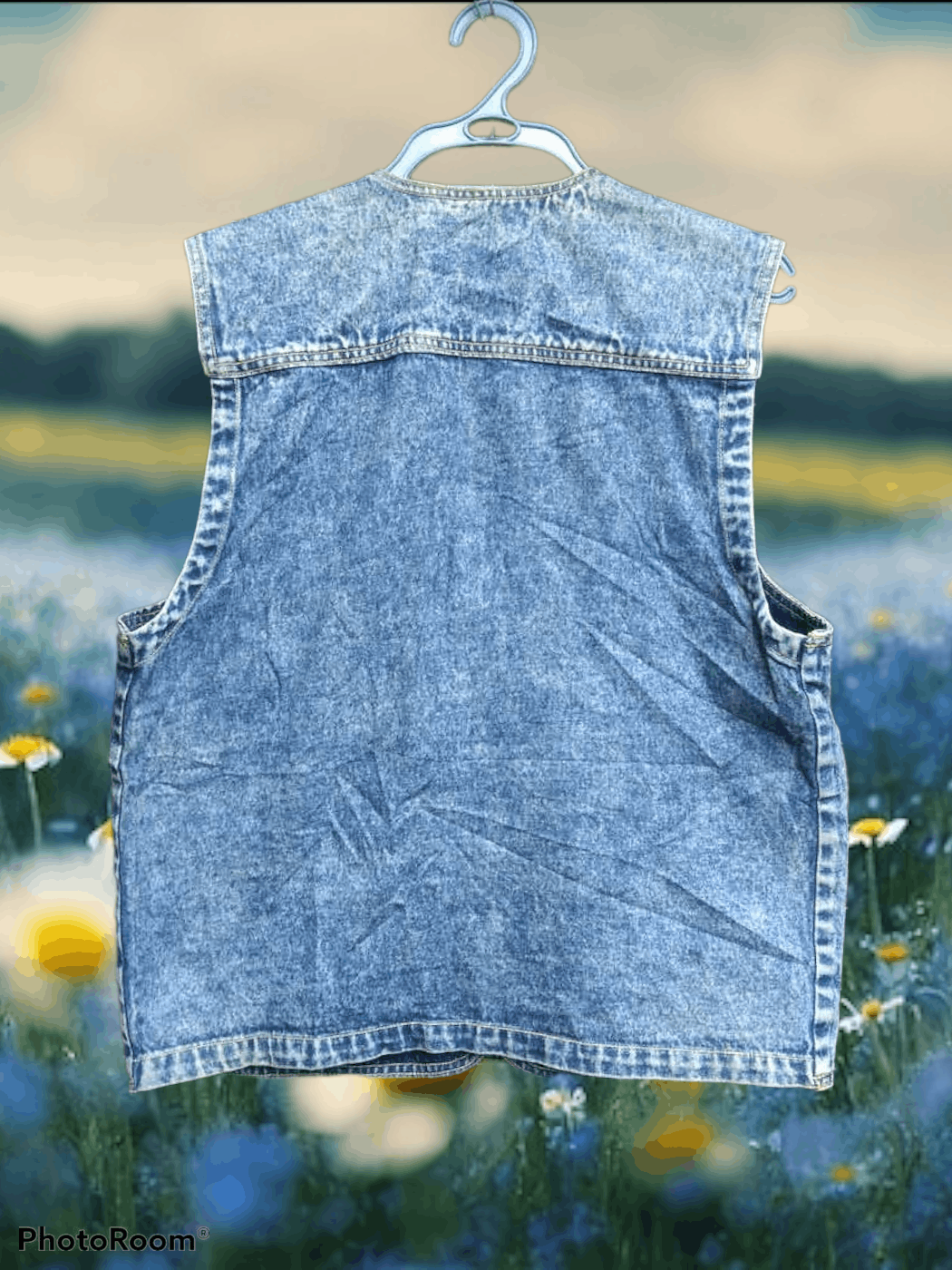 Japanese Brand BORDERLESS DENIM VEST JACKET Size US M / EU 48-50 / 2 - 2 Thumbnail