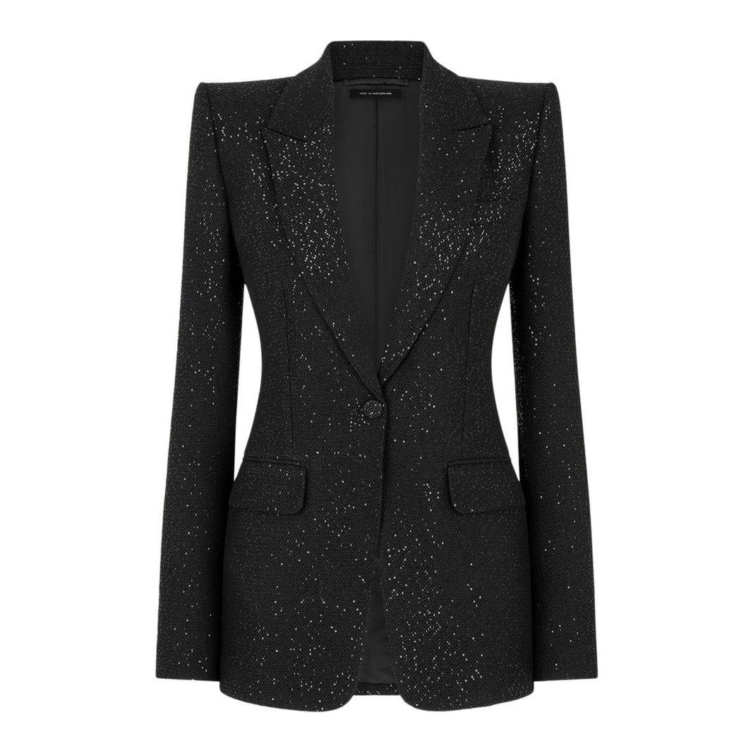 Tom Ford TOM FORD Black Sequins Jacket New & Authentic (Women's size: Size S / US 4 / IT 40 - 1 Preview