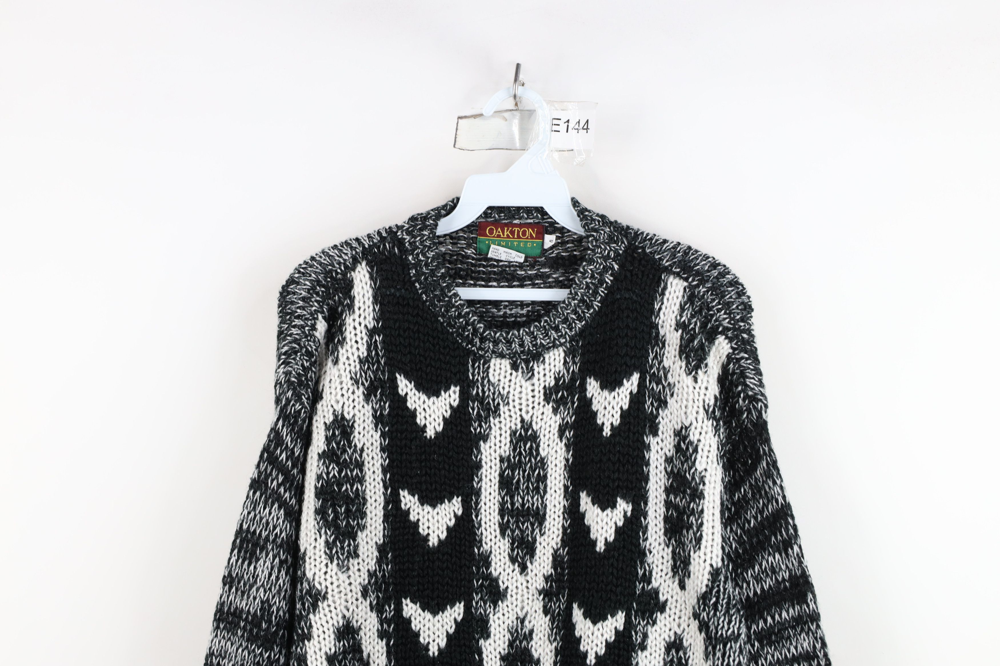 Vintage Vintage 90s Streetwear Chunky Ribbed Knit Crewneck Sweater Size US S / EU 44-46 / 1 - 2 Thumbnail