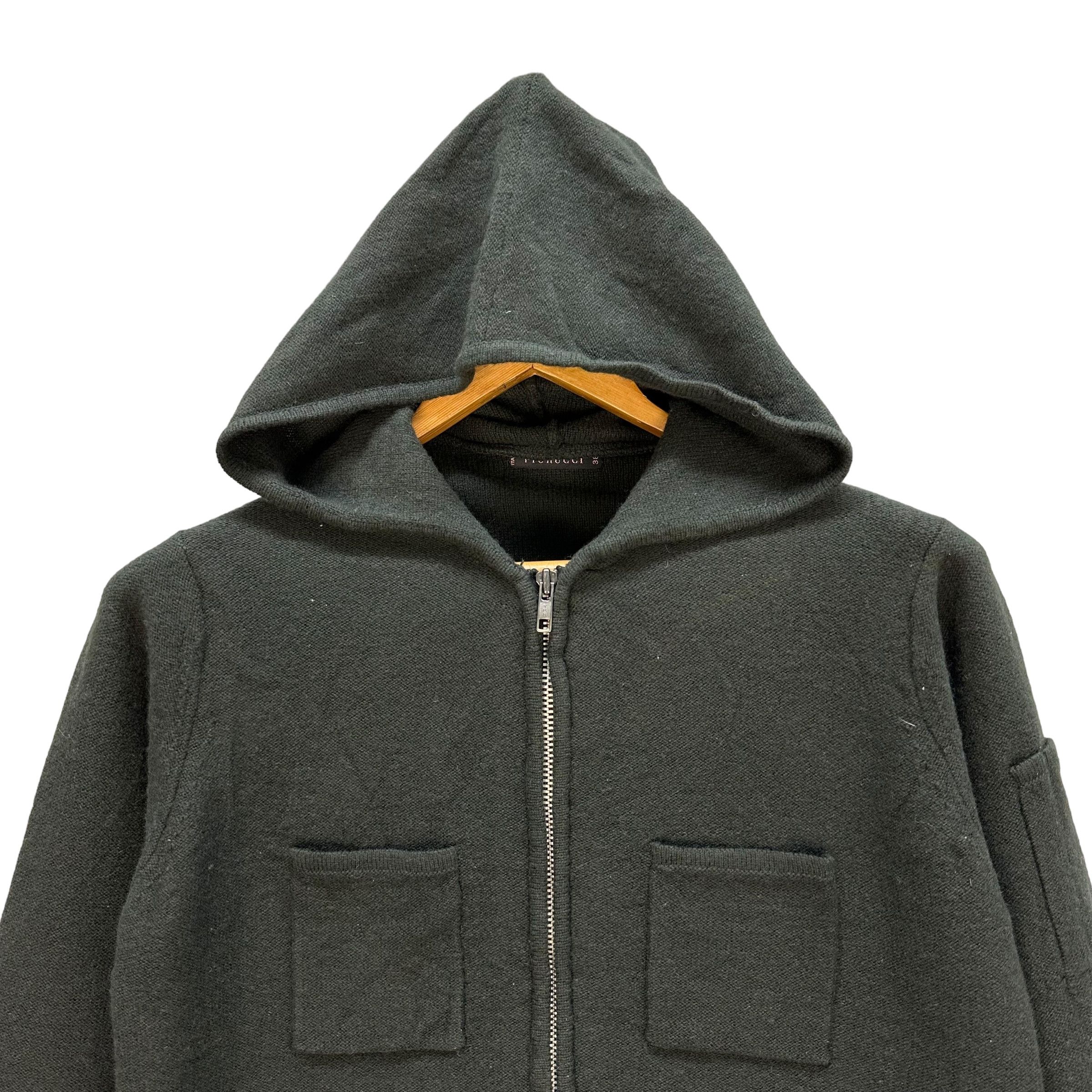 Fiorucci Fiorucci Four Pocket Zipper Hoodie Wool Jacket #A32-0717 Size M / US 6-8 / IT 42-44 - 2 Thumbnail