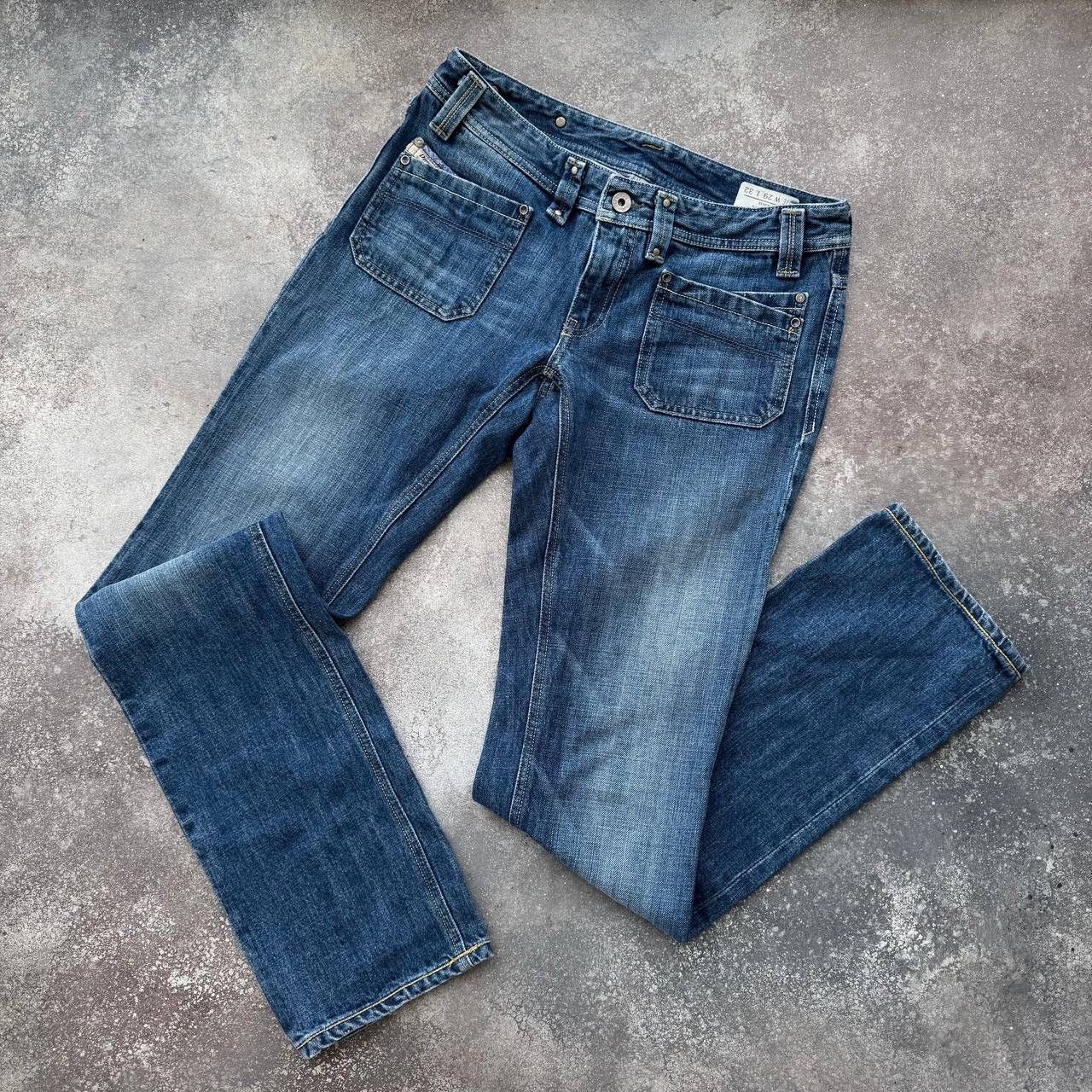 Diesel × Vintage Diesel Vintage Low Rise Y2K Washed Denim Jeans Size 29" - 5 Thumbnail