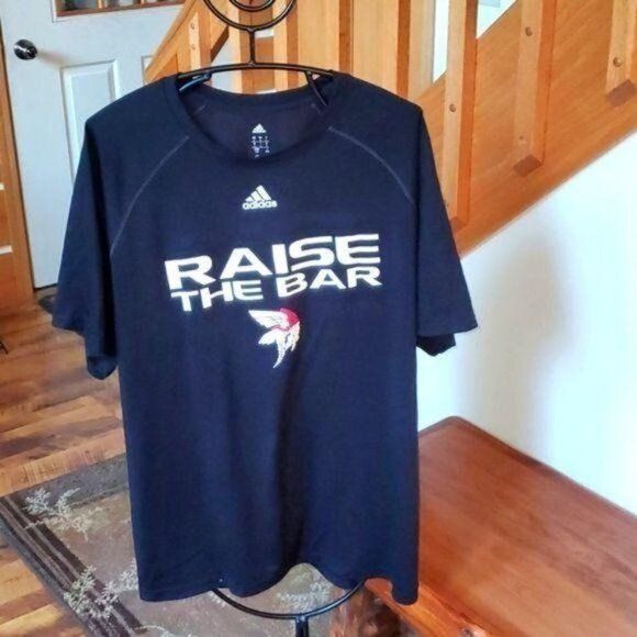 Adidas Adidas Graphic "Raise the Bar" Viking Logo Short Sleeve Athl Size US L / EU 52-54 / 3 - 1 Thumbnail