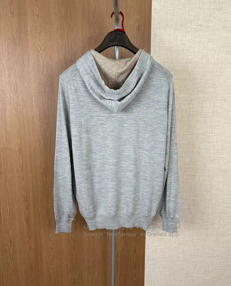 Brunello Cucinelli Brunello Cucinelli Hooded Knit Cardigan. Size US XL / EU 56 / 4 - 7 Thumbnail