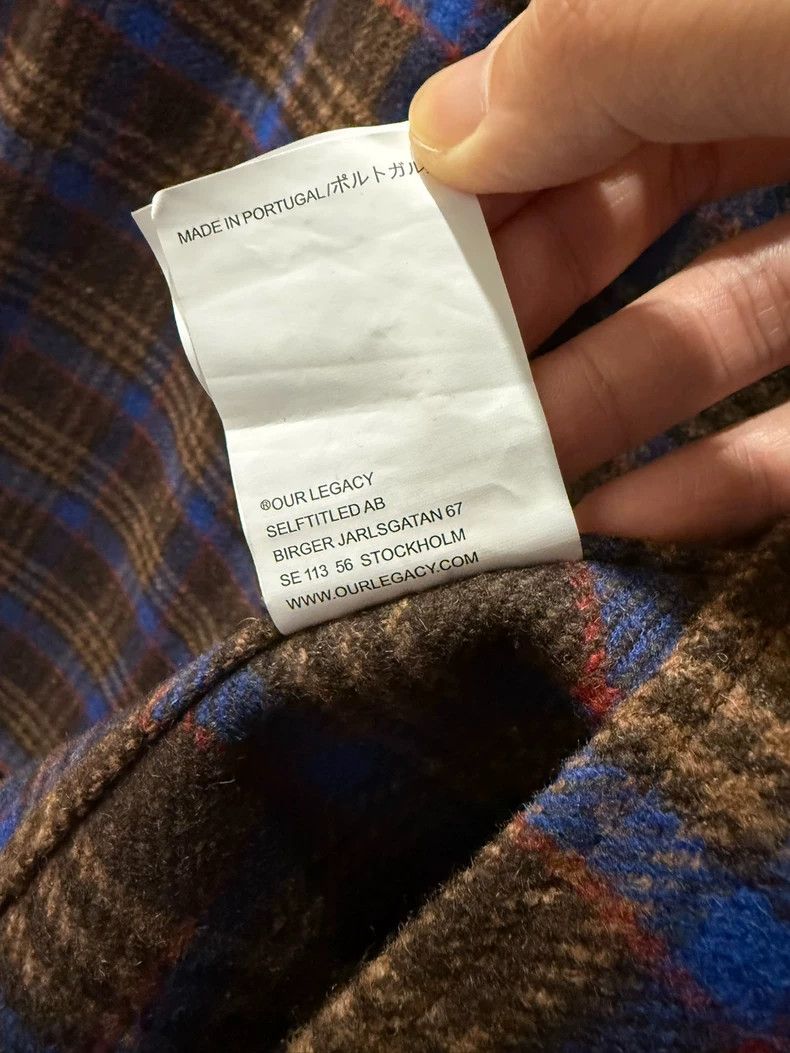 Our Legacy Our Legacy size44 Plaid woolen shirt Size US S / EU 44-46 / 1 - 4 Thumbnail
