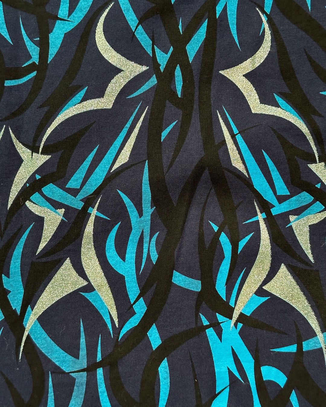 CLOT × Kazuki Kuraishi Blue Egra Alienegra FW17 Silver Detail Graffiti LS Shirt Size US M / EU 48-50 / 2 - 6 Thumbnail