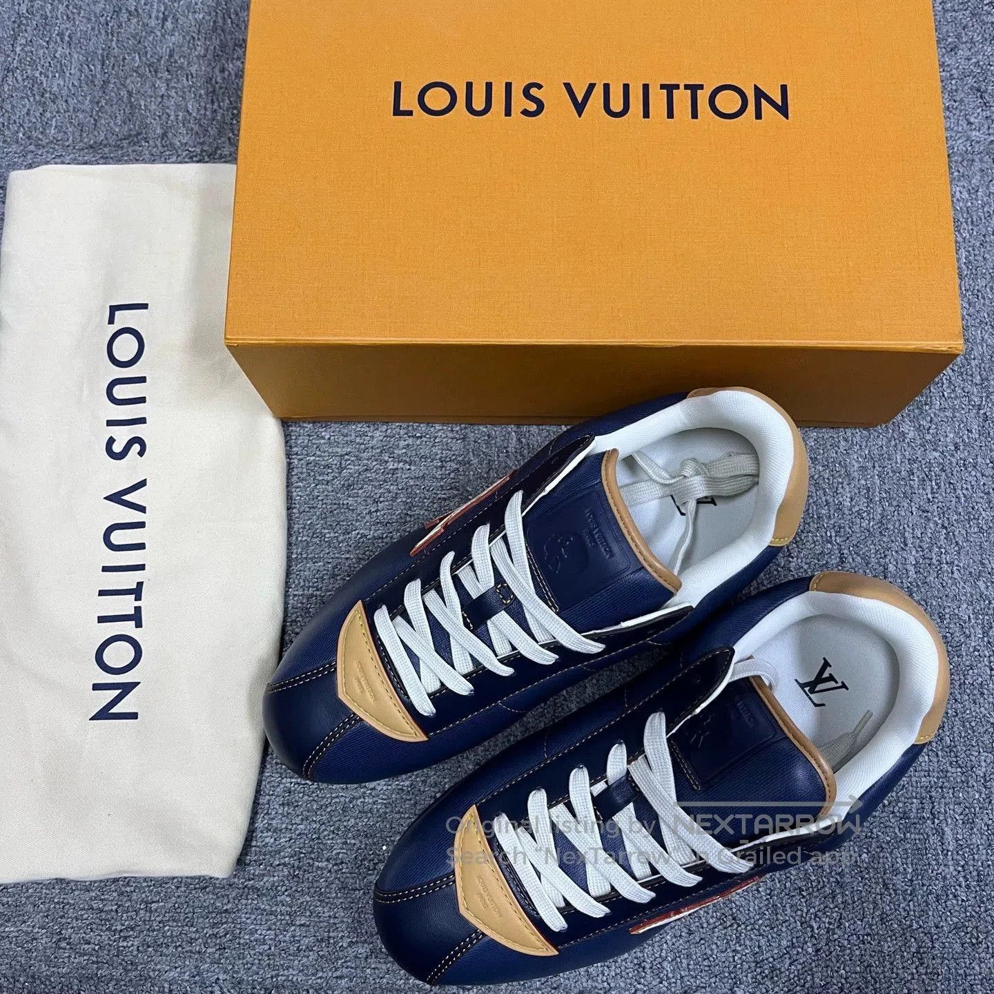 Louis Vuitton louis vuitton blue low-top casual shoes. Size US 10 / EU 43 - 1 Thumbnail