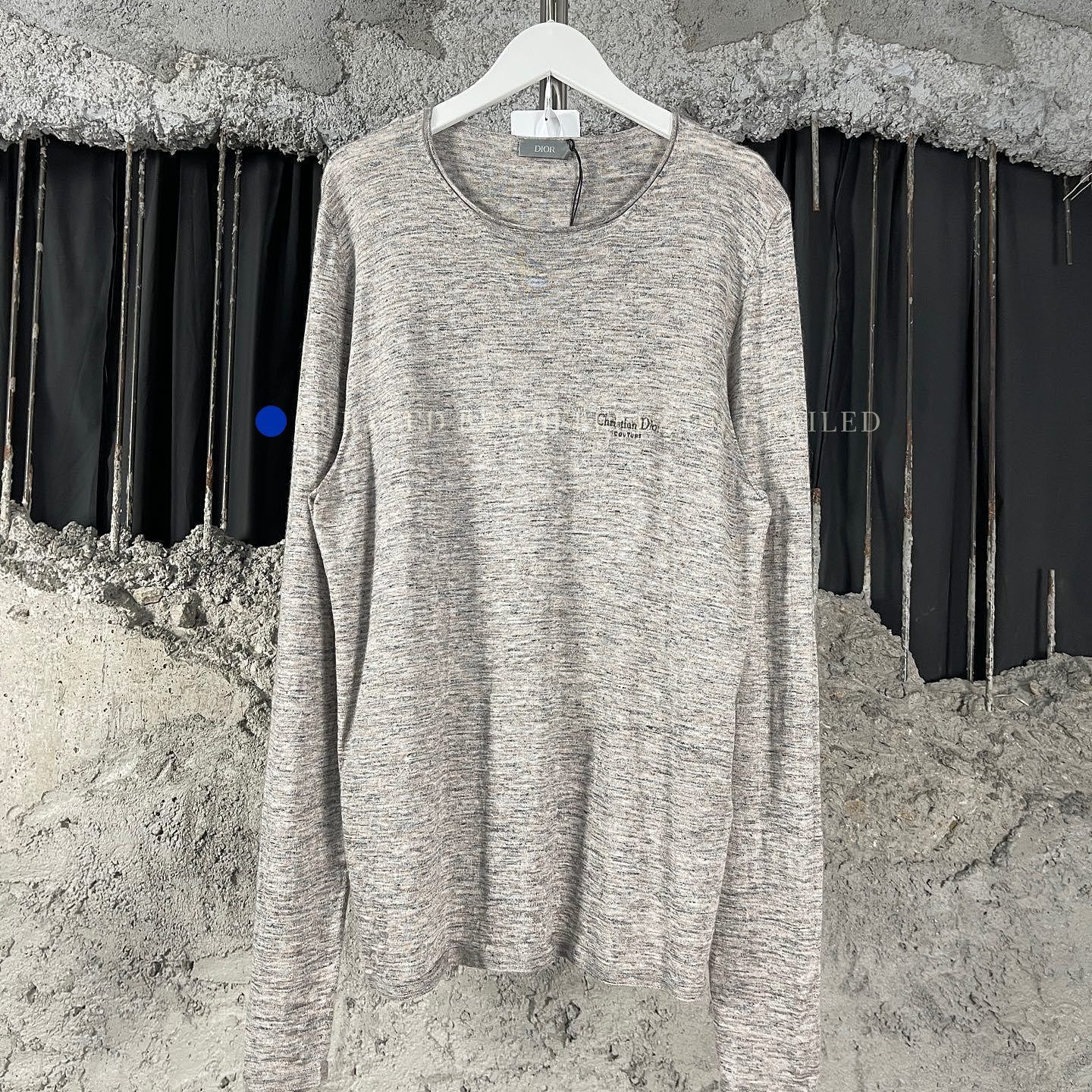Dior Gray Long Sleeve Knit Sweater Size US L / EU 52-54 / 3 - 1 Thumbnail