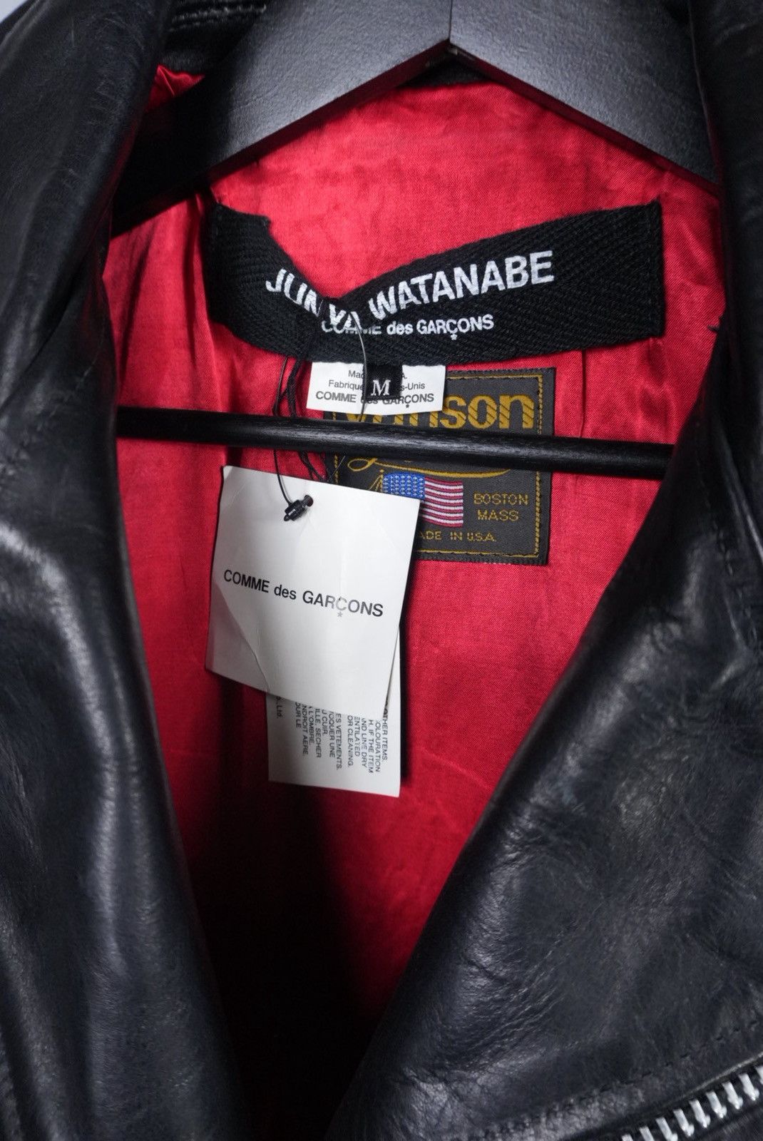 Comme des Garcons Junya Watanabe Comme des Garçons x Vanson Leather Jacket Size M / US 6-8 / IT 42-44 - 4 Thumbnail