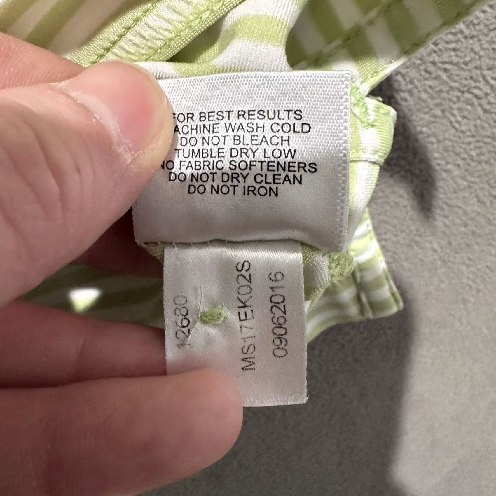 Peter Millar Peter Millar Polo Shirt Mens Large Green White Striped Golf Summer Comfort EUC Size US L / EU 52-54 / 3 - 5 Thumbnail