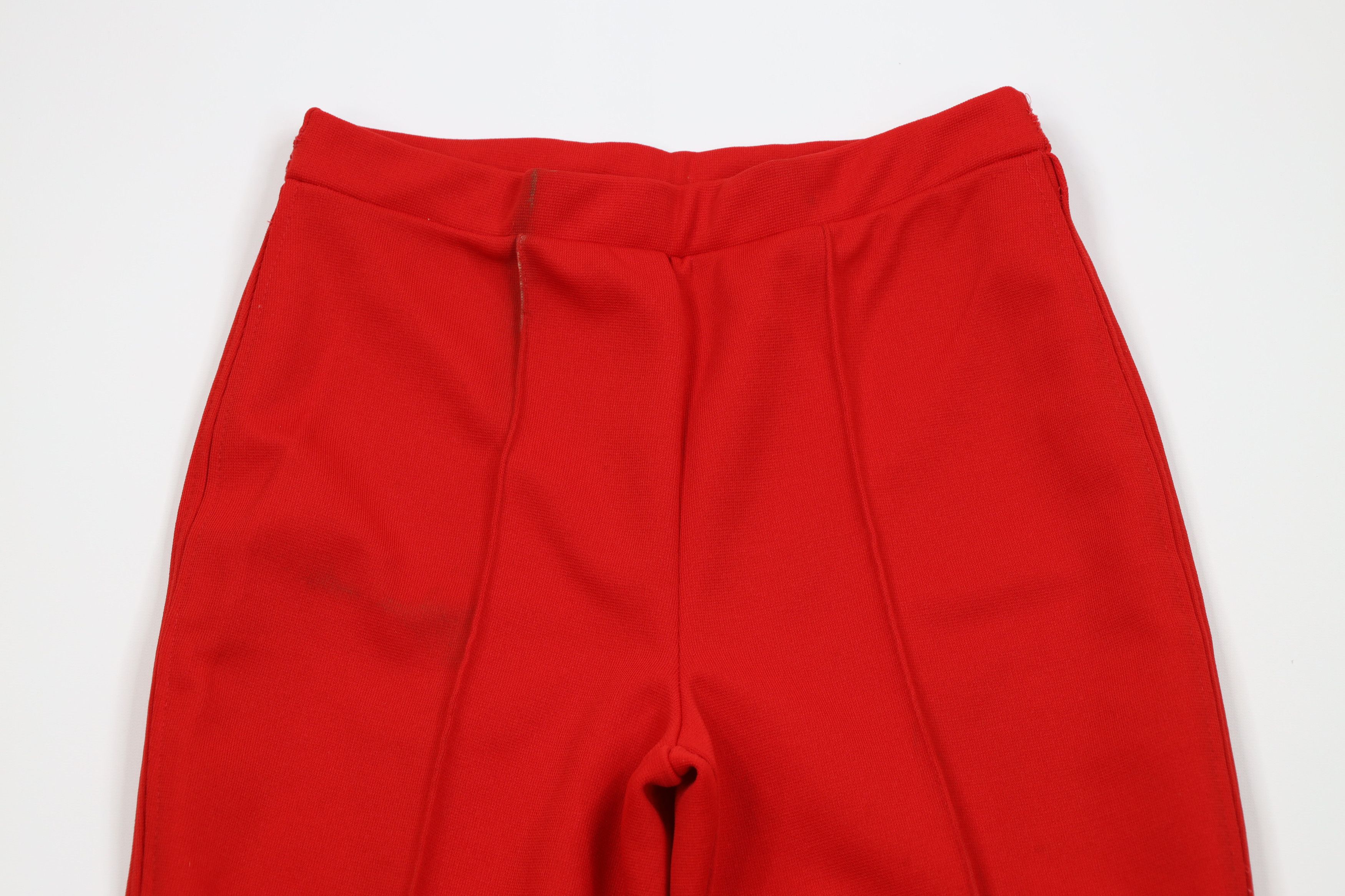 Vintage Vintage 70s Streetwear Knit Bell Bottoms Pants Red USA Size 32" / US 10 / IT 46 - 2 Thumbnail
