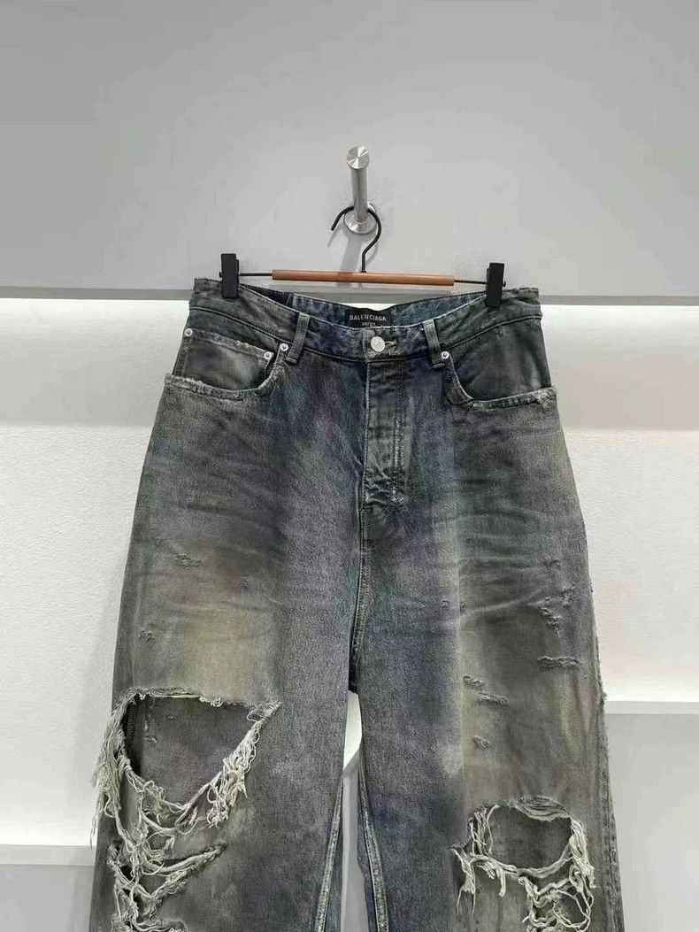 Balenciaga Balenciaga ice blue knife cuts jeans-2507 Size US 28 / EU 44 - 3 Thumbnail