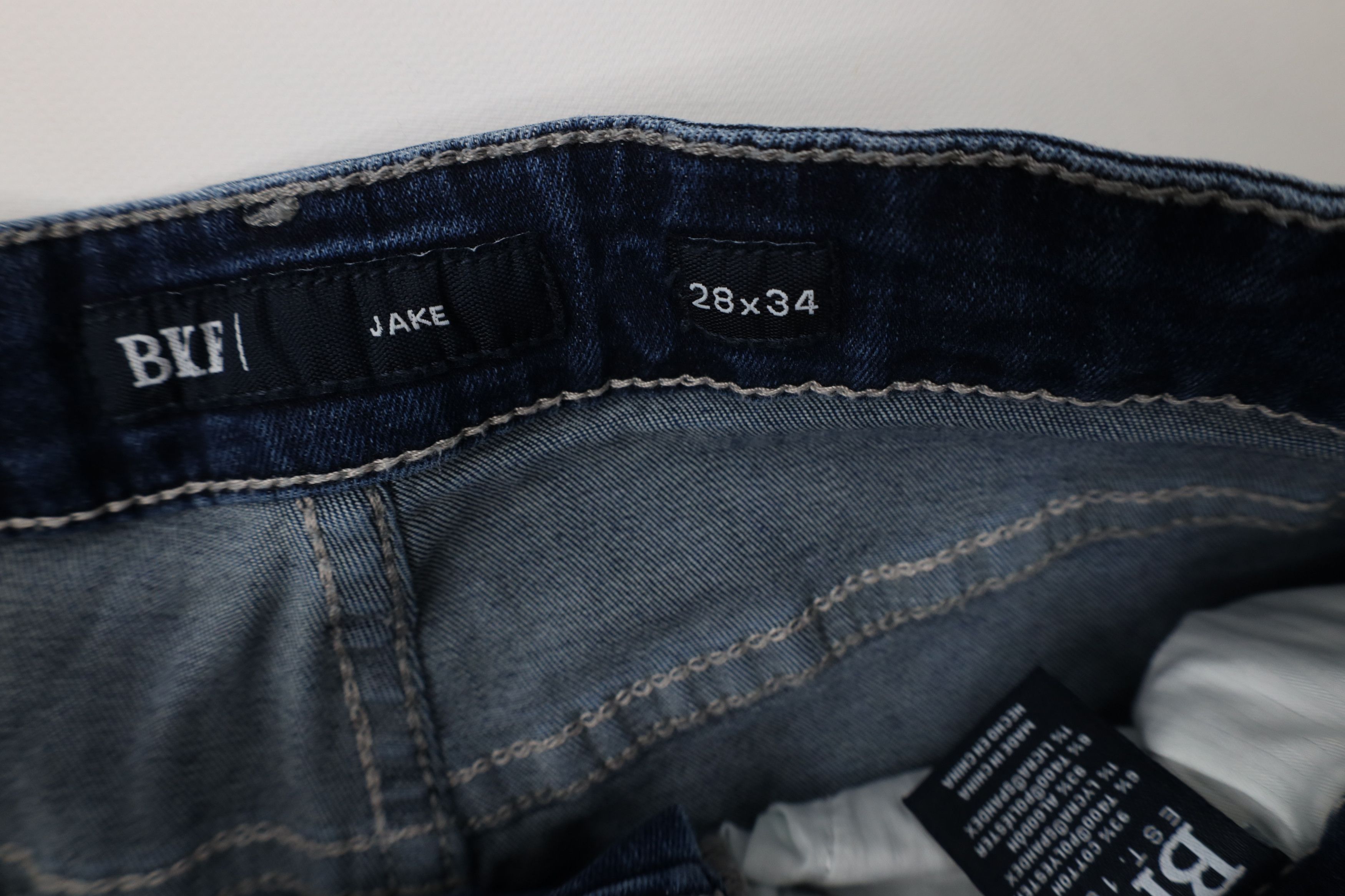 Vintage Buckle BKE Stitch Stretch Jake Bootcut Denim Jeans Blue Size US 28 / EU 44 - 6 Thumbnail