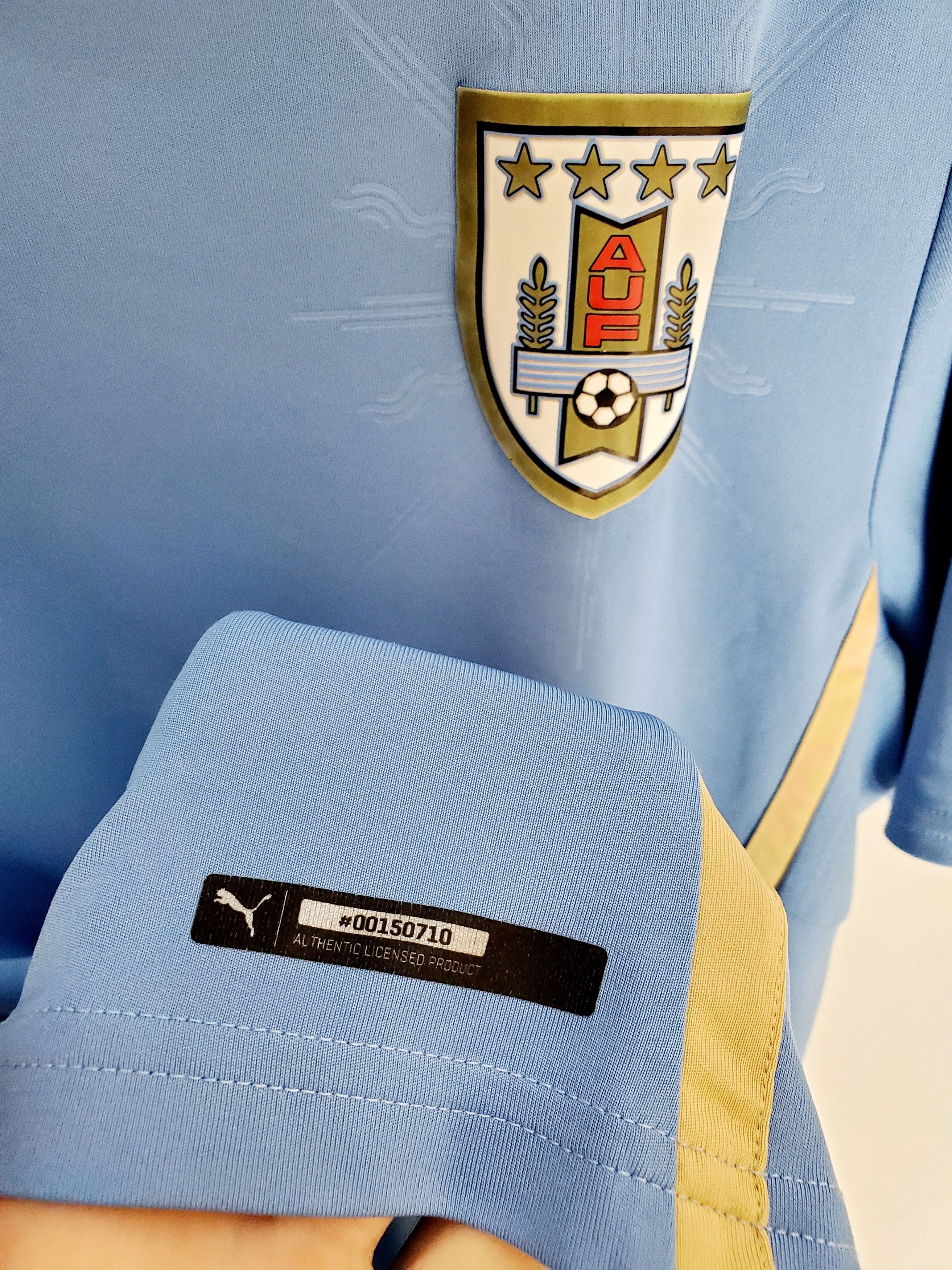 Puma URUGUAY 2014/2015 HOME Puma soccer jersey size L Size US L / EU 52-54 / 3 - 5 Thumbnail