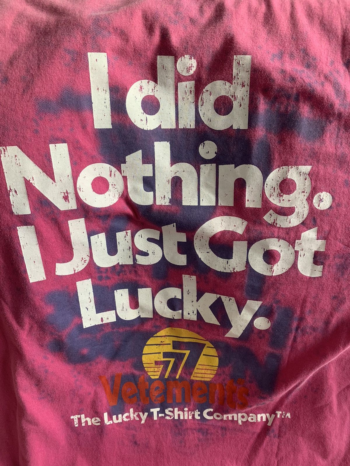 Vetements I Got Lucky T Size US S / EU 44-46 / 1 - 4 Thumbnail