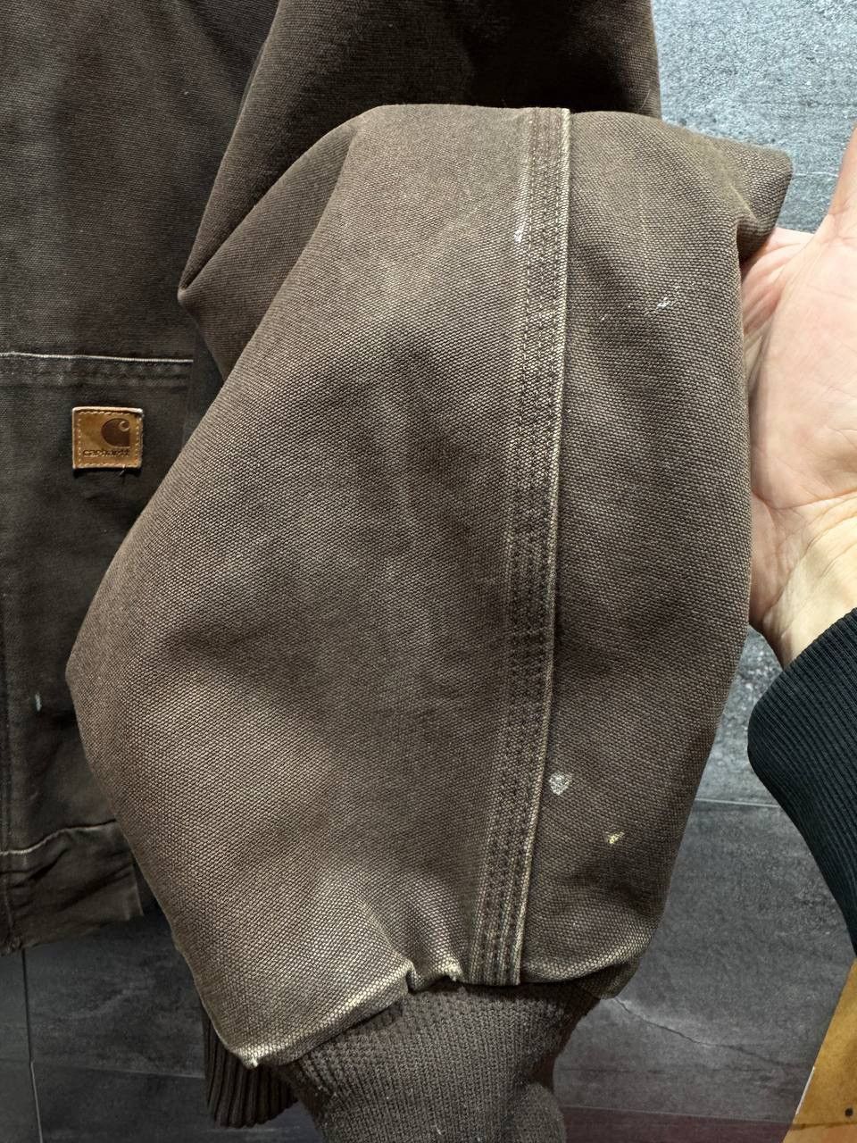 Carhartt Vintage 90s Carhartt J130 DKB Hooded Brown Jacket Size US XXL / EU 58 / 5 - 11 Thumbnail