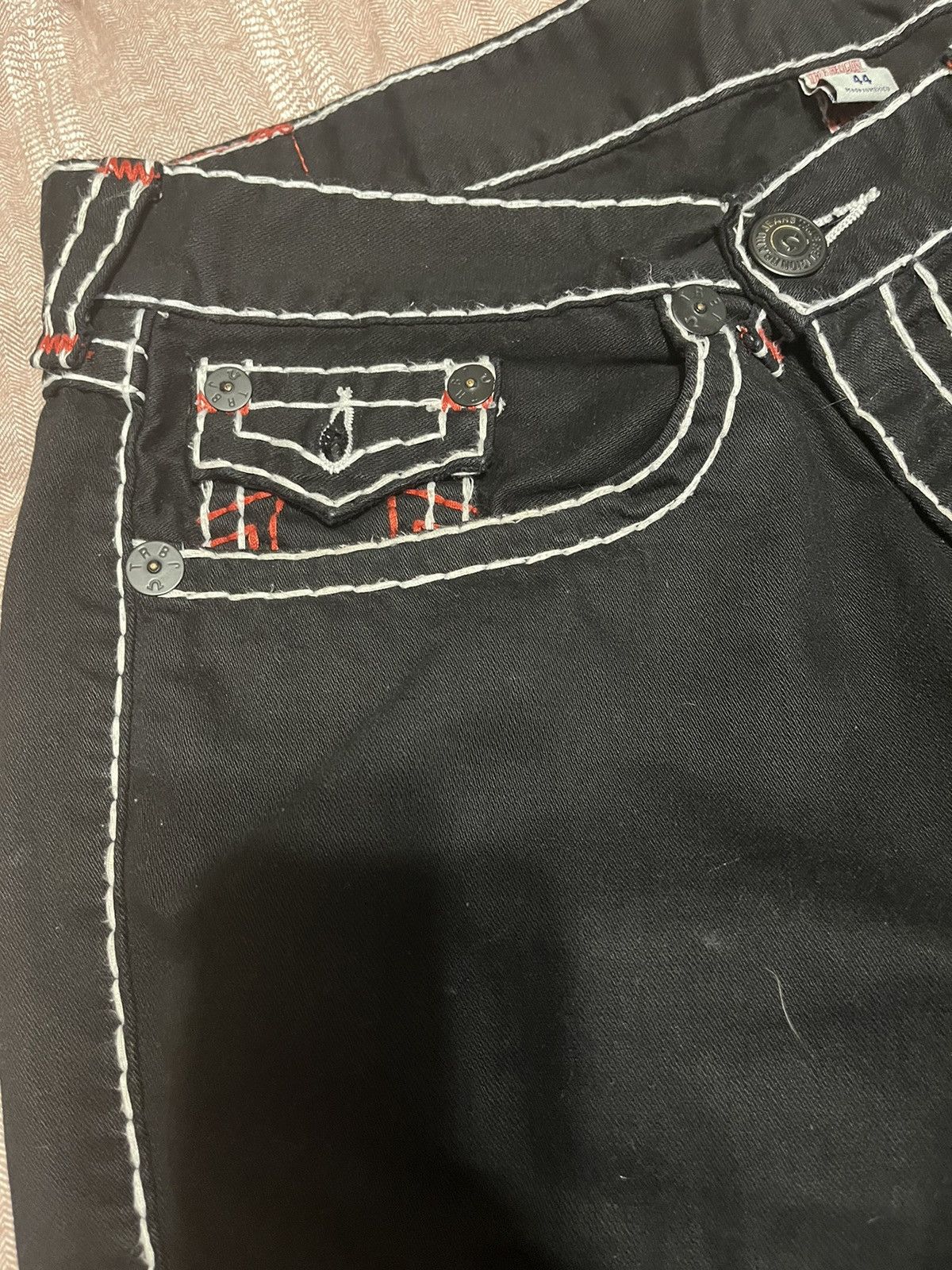 True Religion true religion super t vamp red and white stitch Size US 44 / EU 60 - 5 Thumbnail