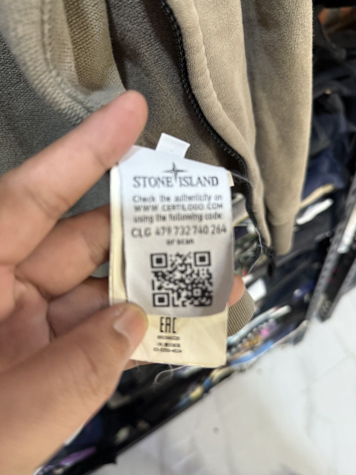 Stone Island Stone Island Zipper Hoodie Soft Green Faded Tee Size US L / EU 52-54 / 3 - 14 Thumbnail