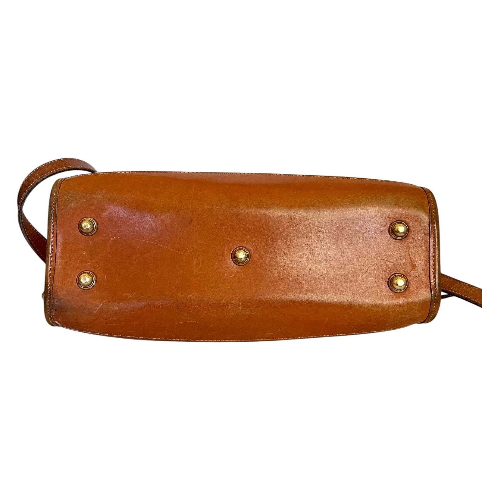 Dooney & Bourke × Vintage Vintage Dooney & Bourke Taupe AWL Classic Zip Top Bag #R19 Size ONE SIZE - 9 Thumbnail