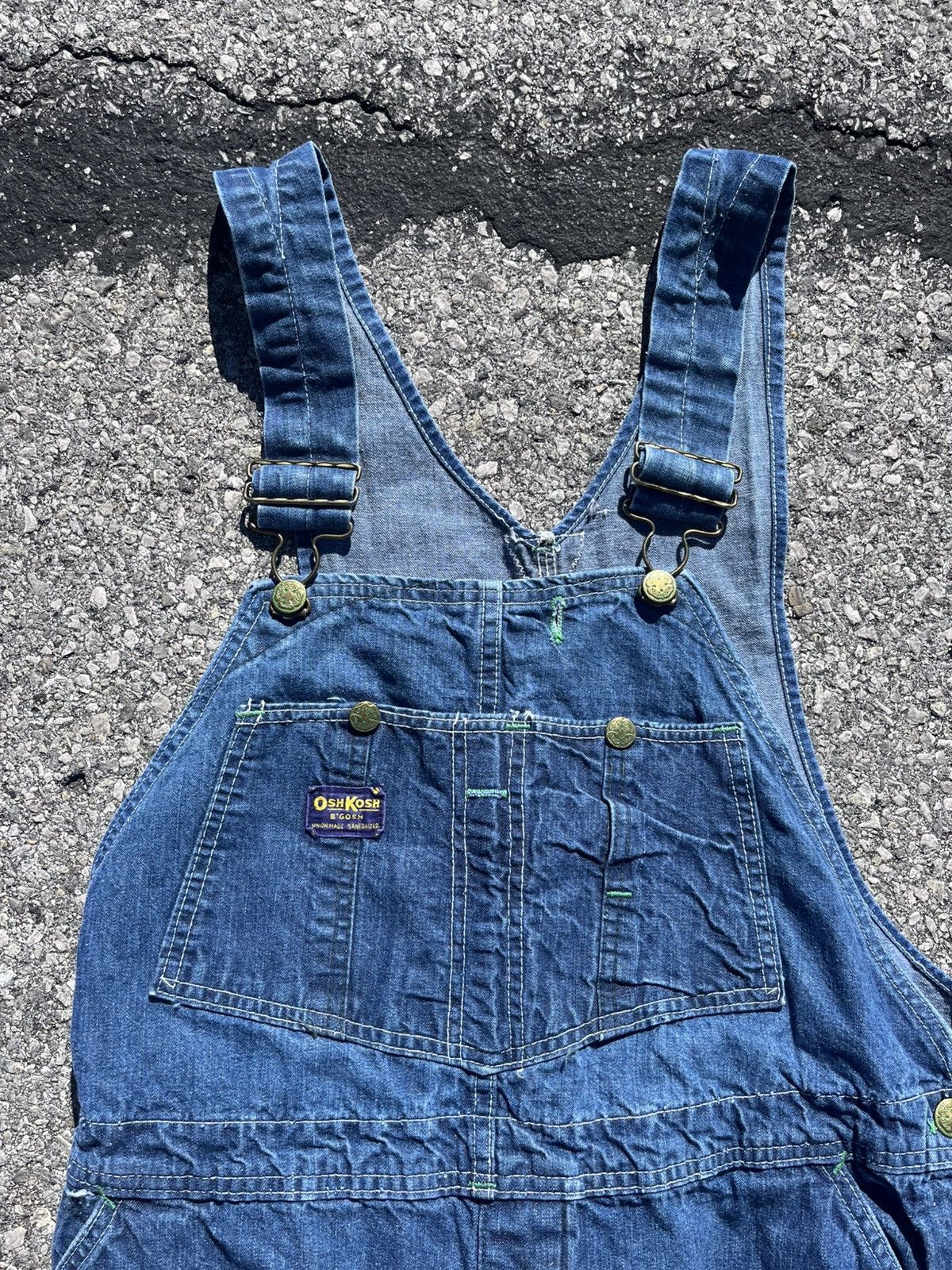 Oshkosh Vintage 50s Oshkosh B’Gosh Denim Overalls Union Made 38x28 Size US 38 / EU 54 - 3 Thumbnail