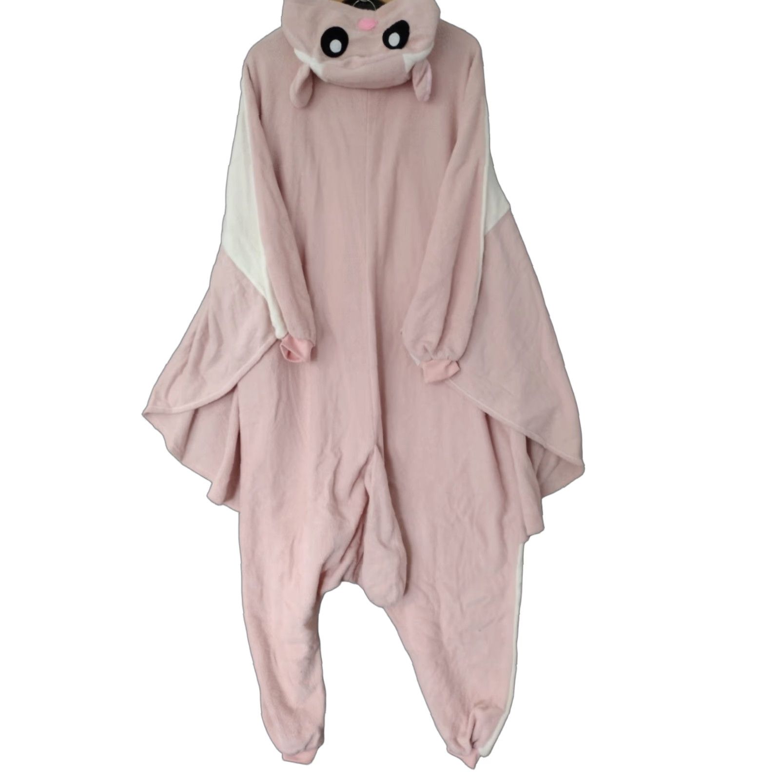 Vintage NEWCOSPLAY Flying Squirrel Pajamas L Halloween Cream Onepiece Pajamas Costume Dress Up Men's Women’s Girls Boys Size ONE SIZE - 1 Thumbnail
