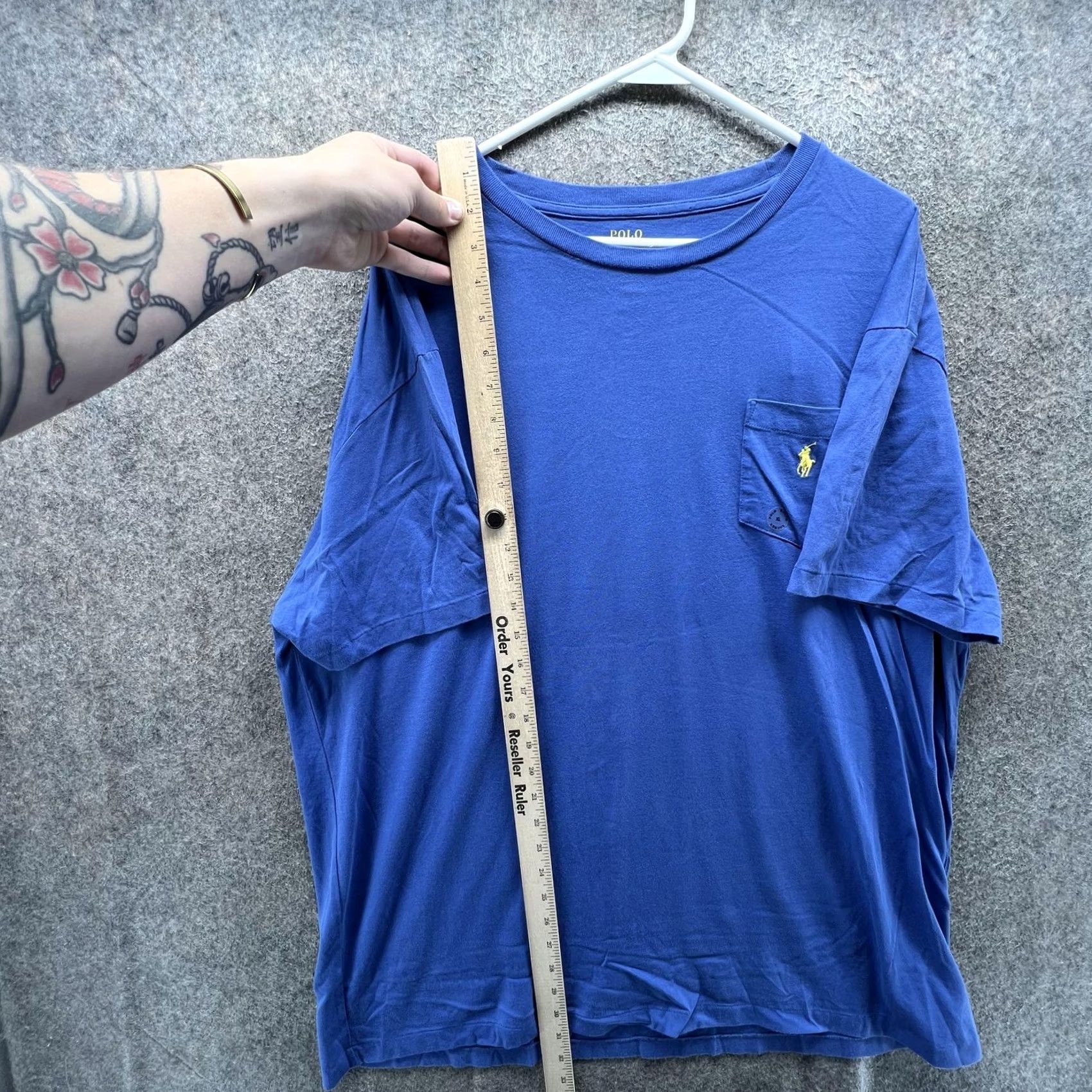 Polo Ralph Lauren Polo Ralph Lauren Shirt Mens XL Blue Pocket Tee Classic Fit Pony Logo Tagless Short Sleeve Crew Neck Size US XL / EU 56 / 4 - 5 Thumbnail